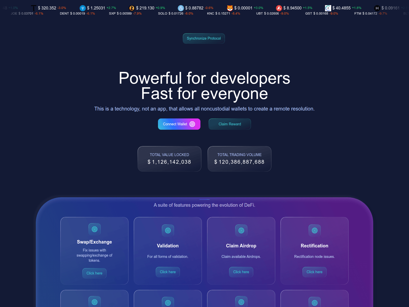 Screenshot of www.mainsyncdapp.com