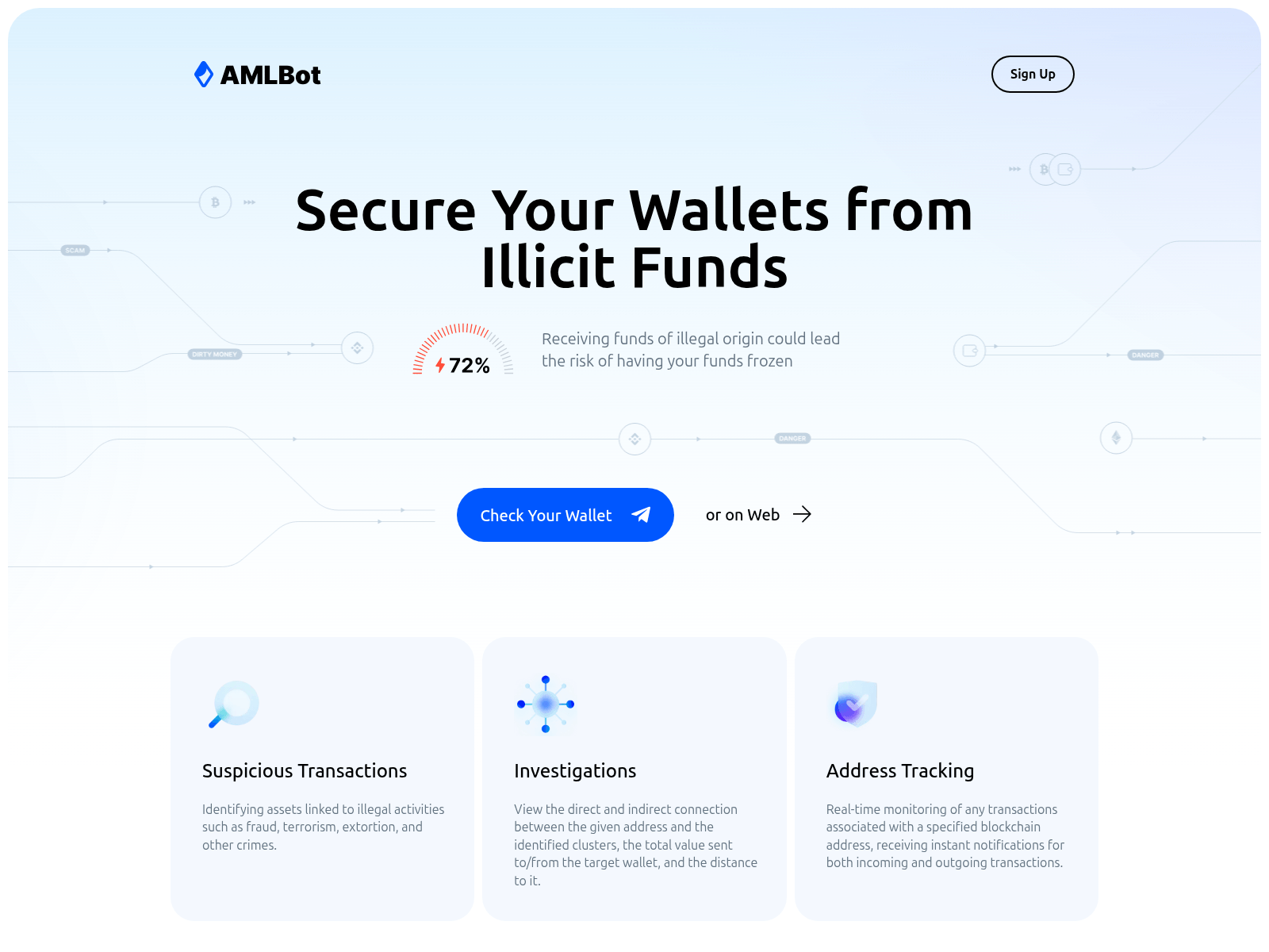 Forensic screenshot of aml-crypto-bot.org