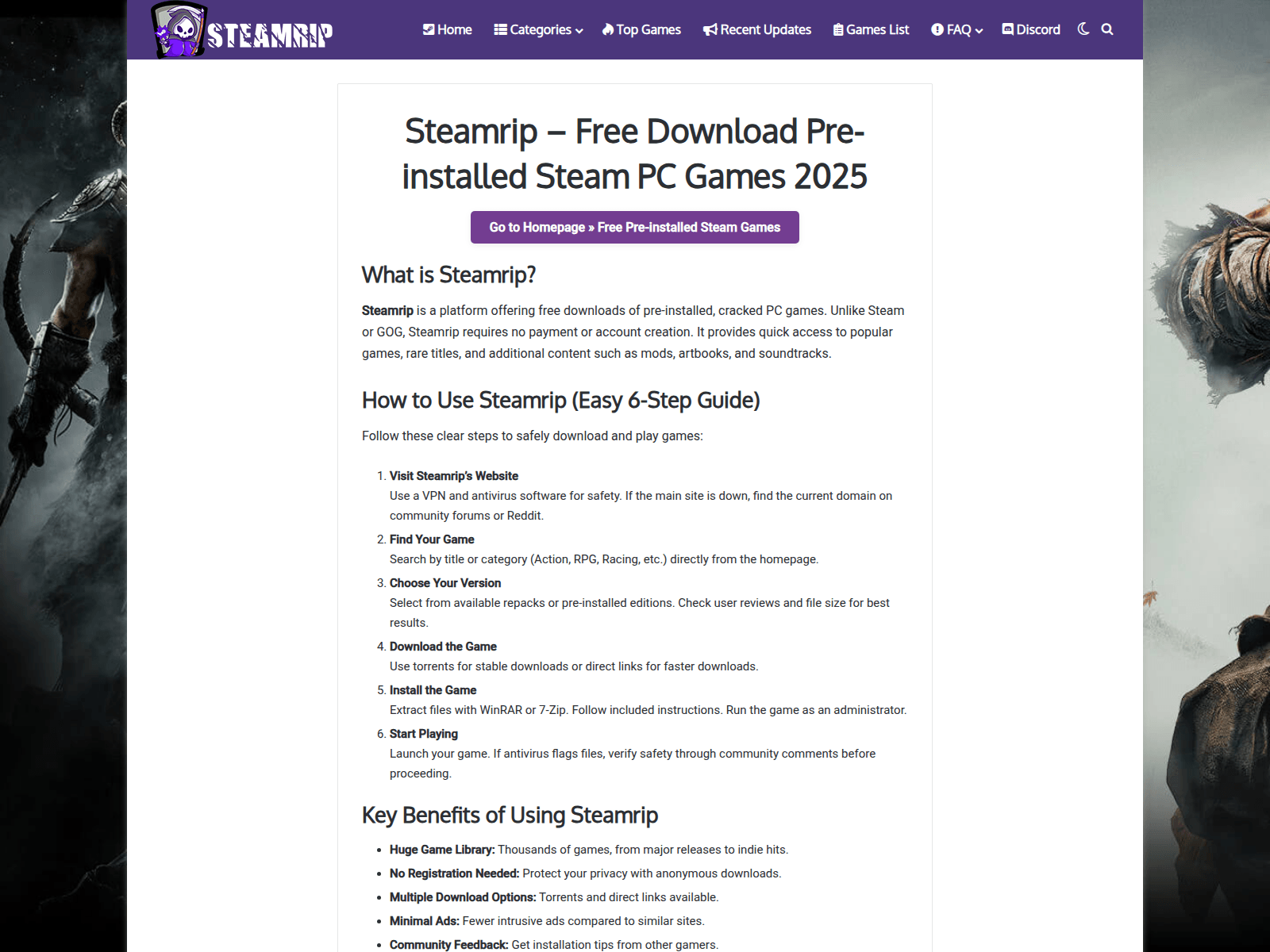 Forensic screenshot of steamrip-media.pages.dev