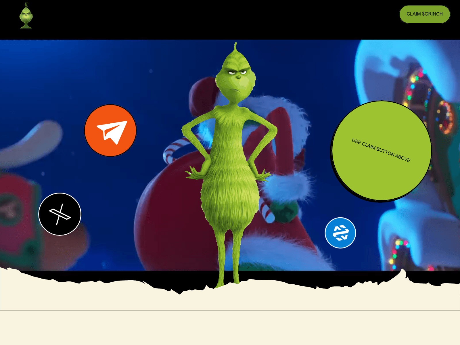 Forensic screenshot of grinchsolairdrop.pages.dev