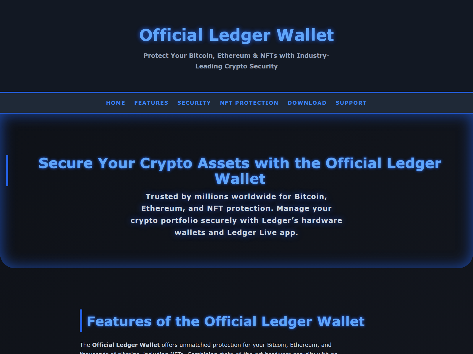 Screenshot of ledgerr-io-wallet.pages.dev