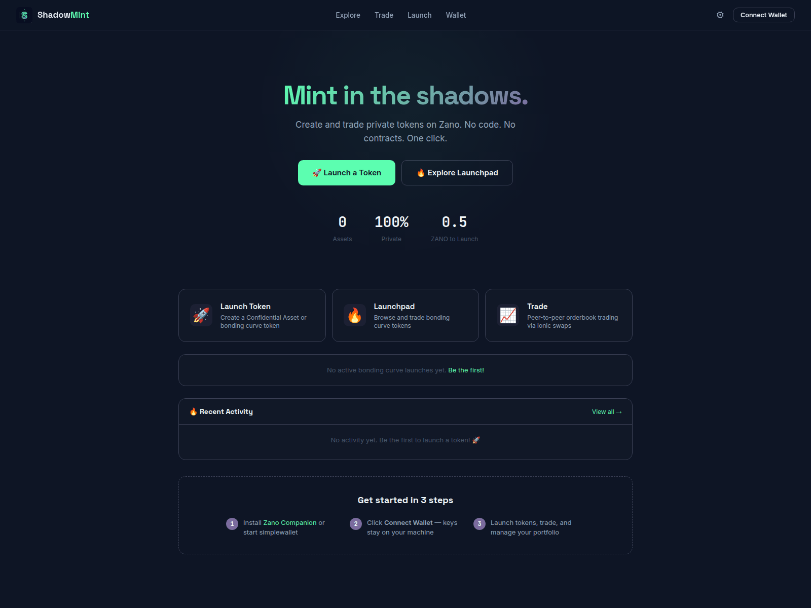 Screenshot of shadowmint.cc