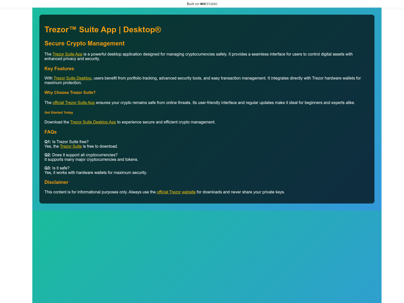 Forensic screenshot of hom-pagesuit.wixstudio.com