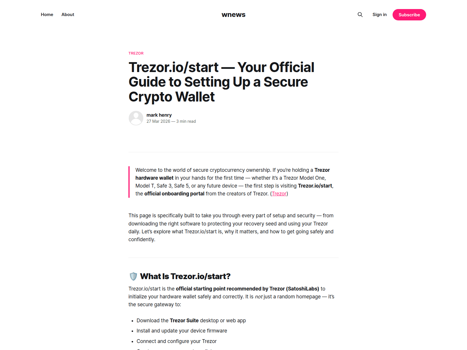 Screenshot of starting-gets.ghost.io
