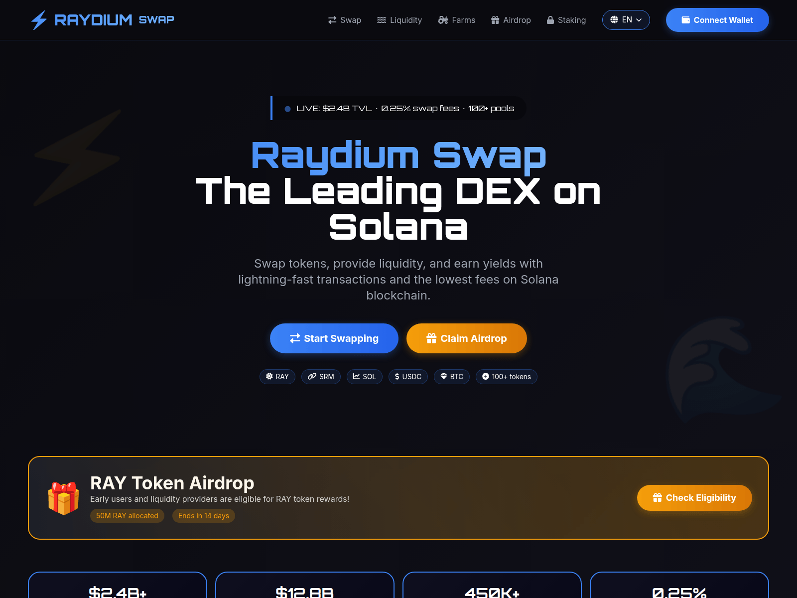 Screenshot of raydiumswap.us