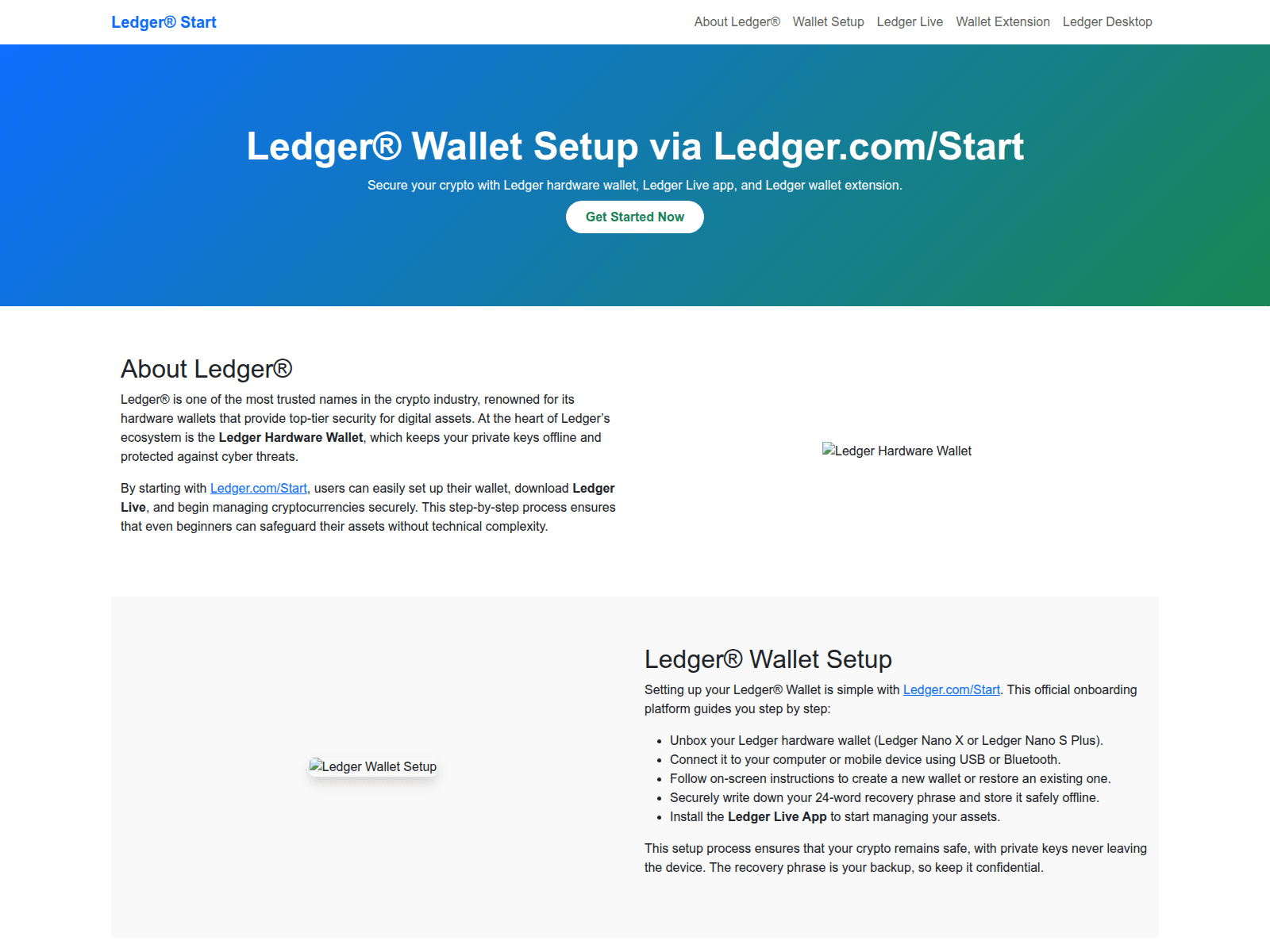 Screenshot of support-ledgio-start.pages.dev