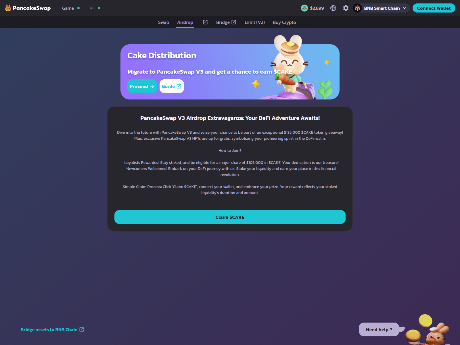 Forensic screenshot of cake-claiming.app