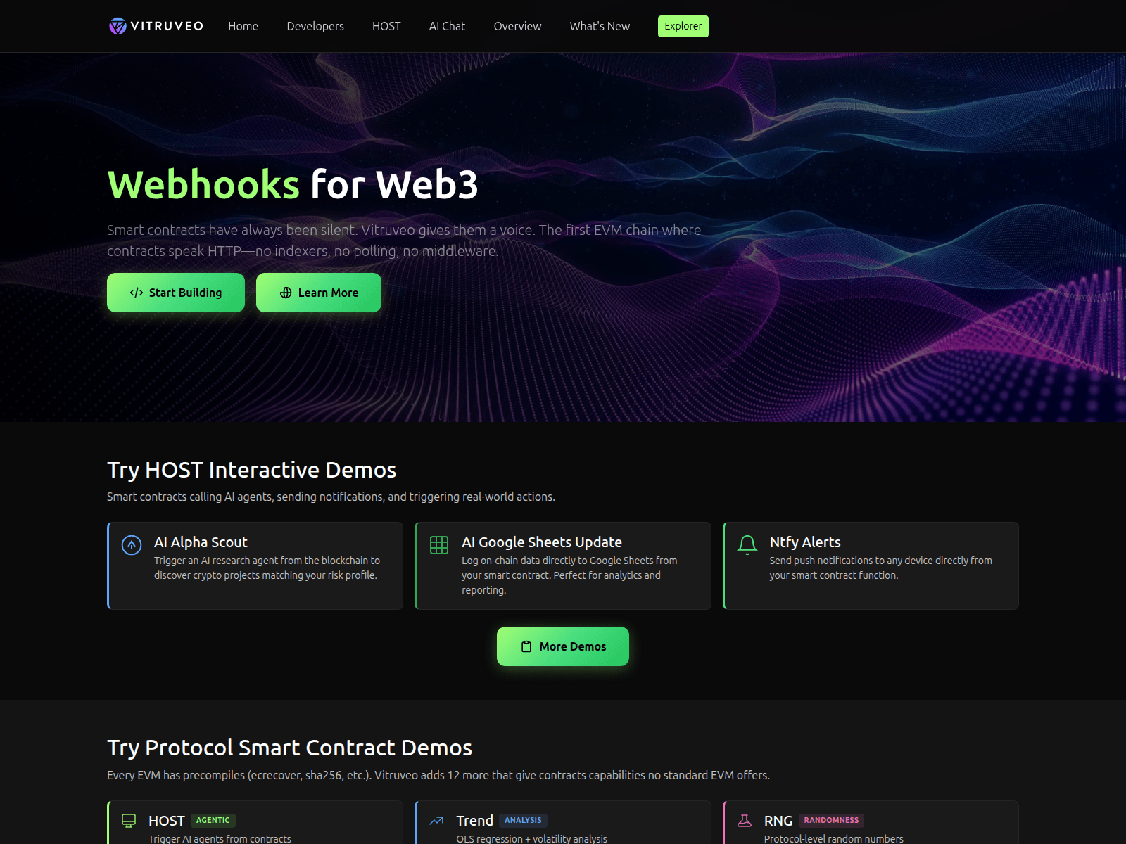 Screenshot of vulcanblockchain.net