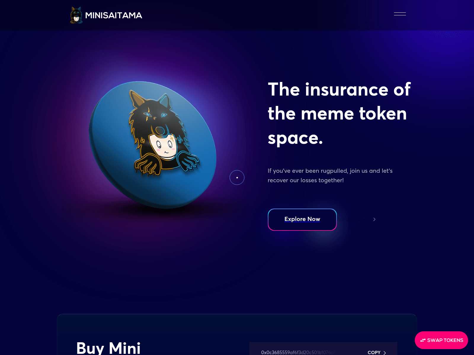 Screenshot of minisaitama.io