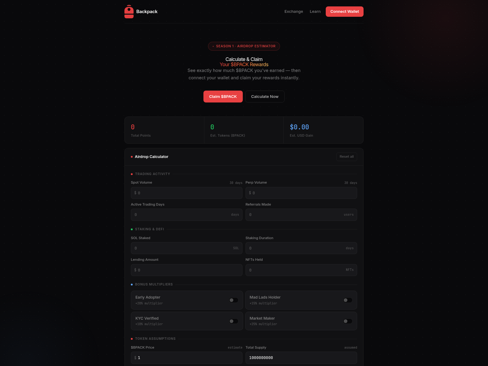 Forensic screenshot of backpack-claim.live