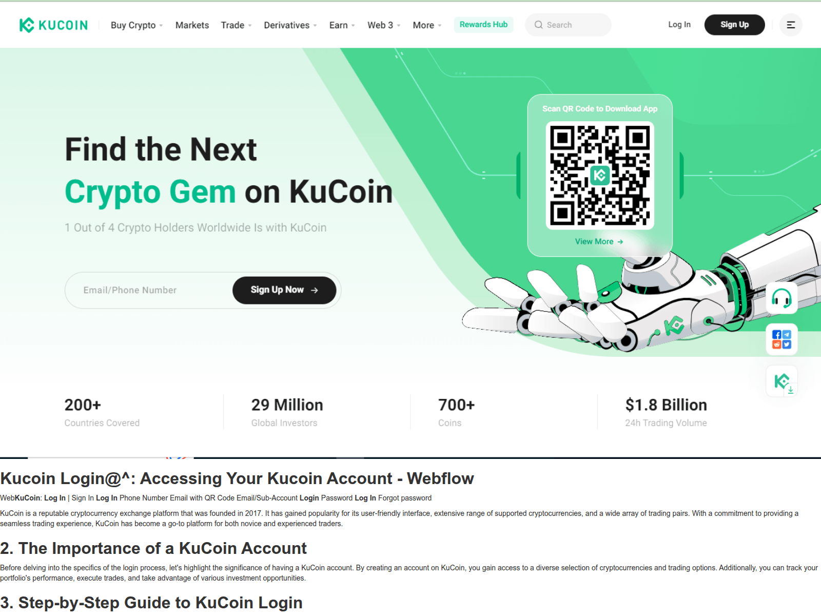 Screenshot of kyconnlogon.webflow.io