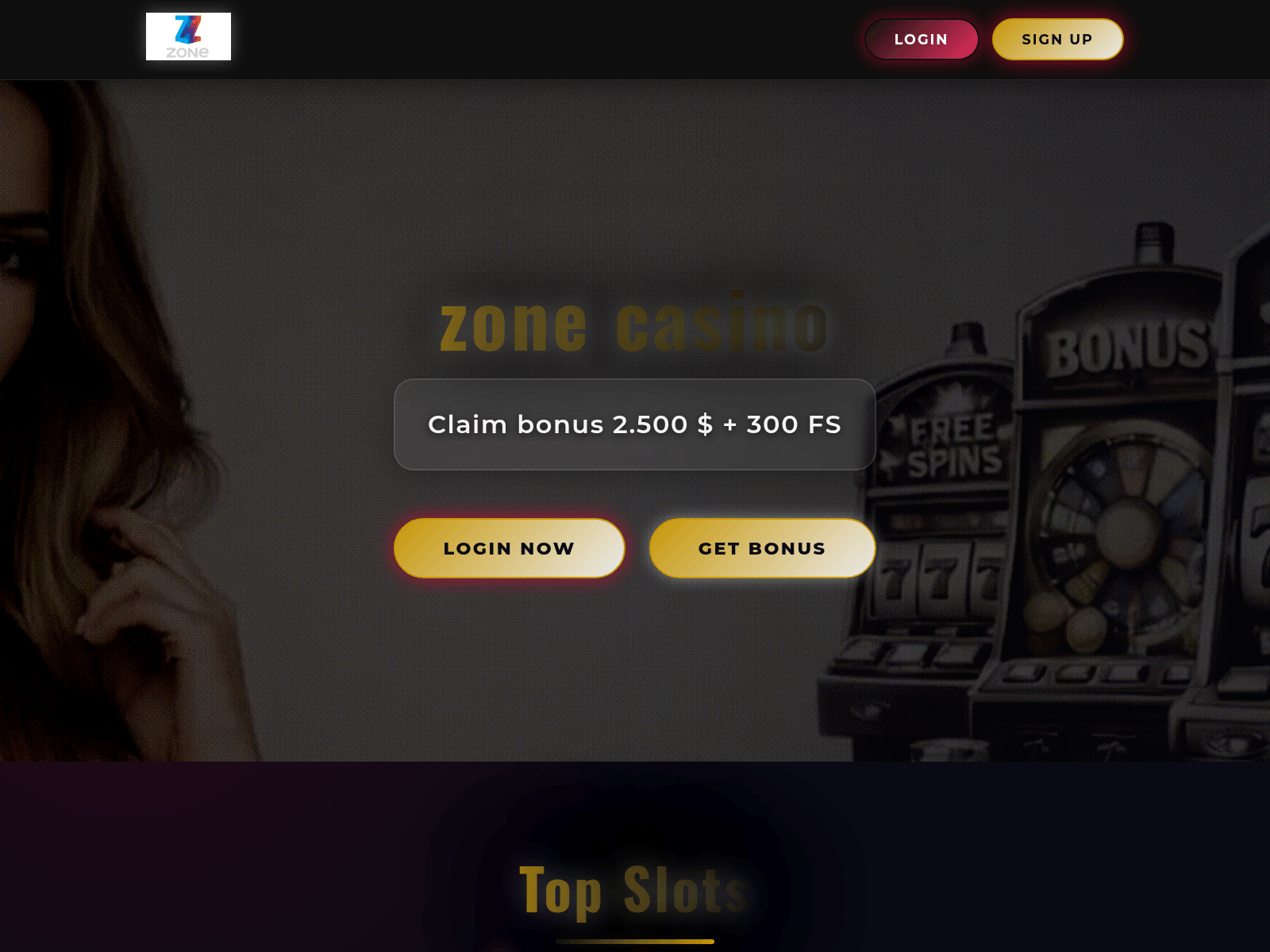 Screenshot of zonecasinouk.com