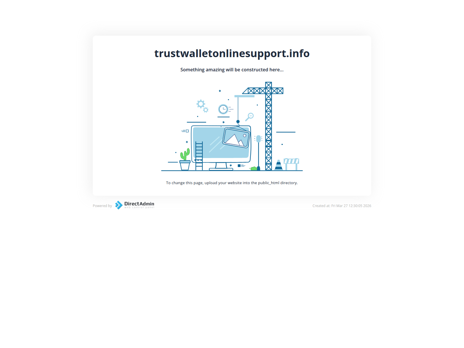 Forensic screenshot of trustwalletonlinesupport.info