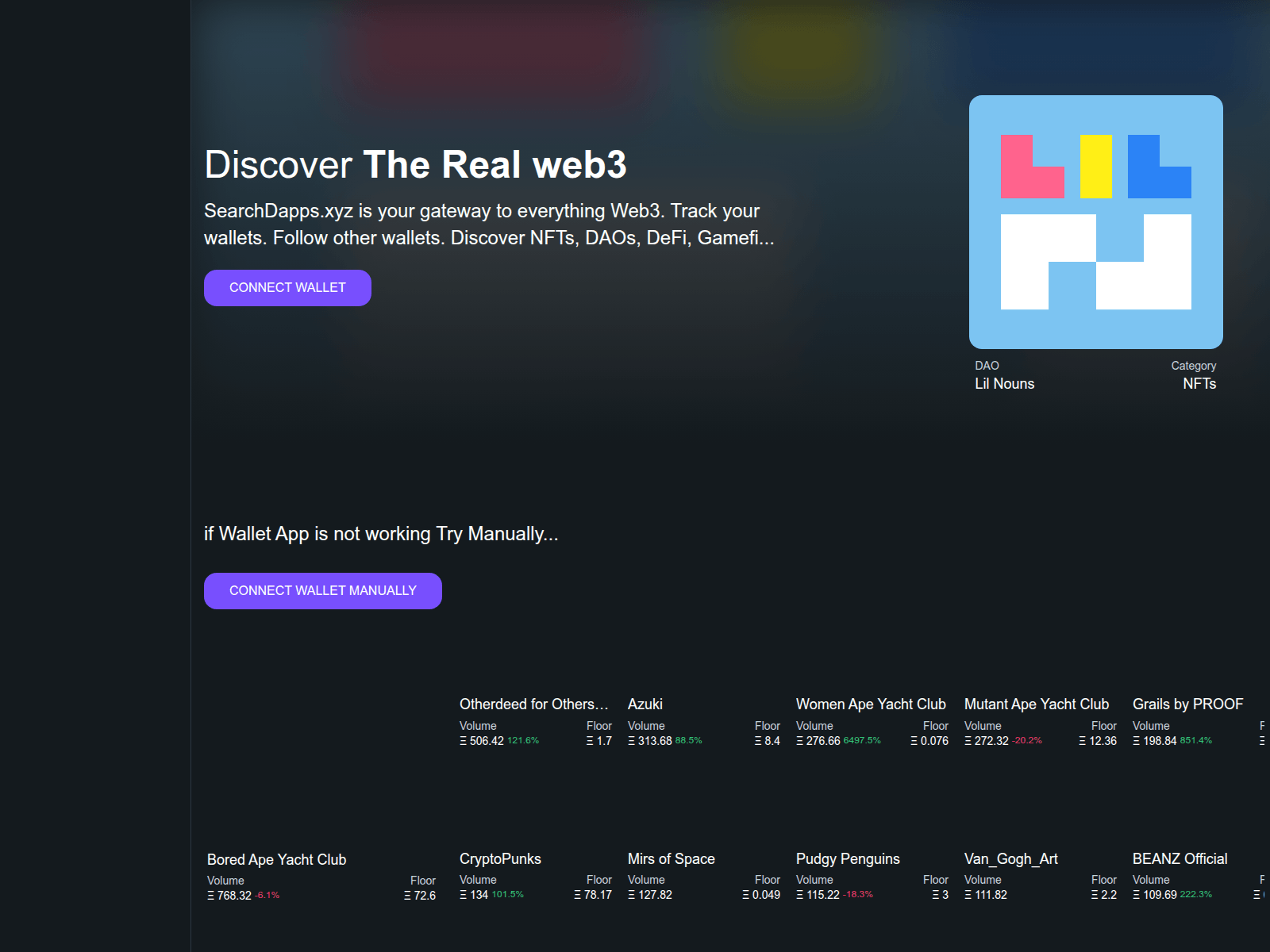 Screenshot of web3nodedapp.pages.dev