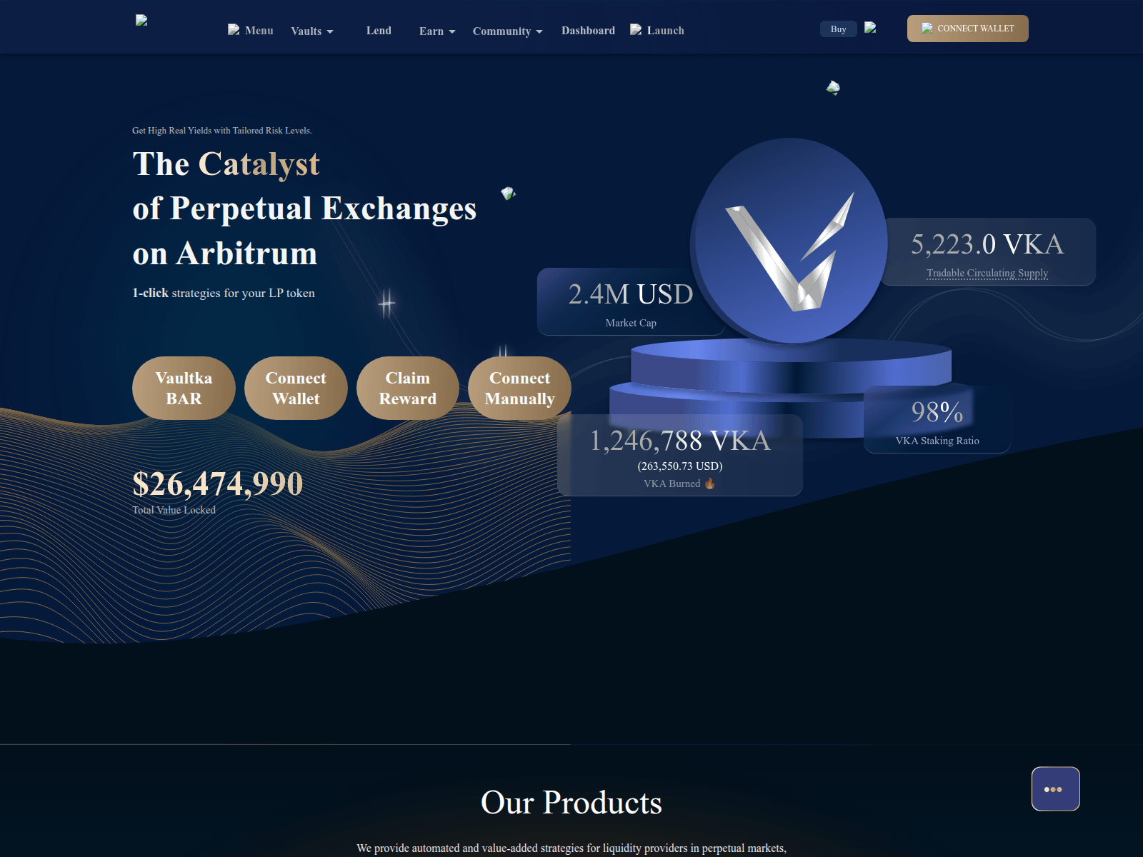 Screenshot of vaultka-in.pages.dev
