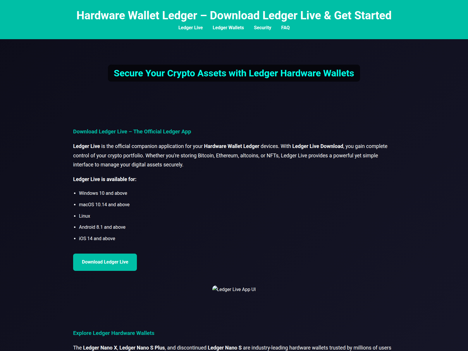 Screenshot of ldger-wallet-hrdware.pages.dev