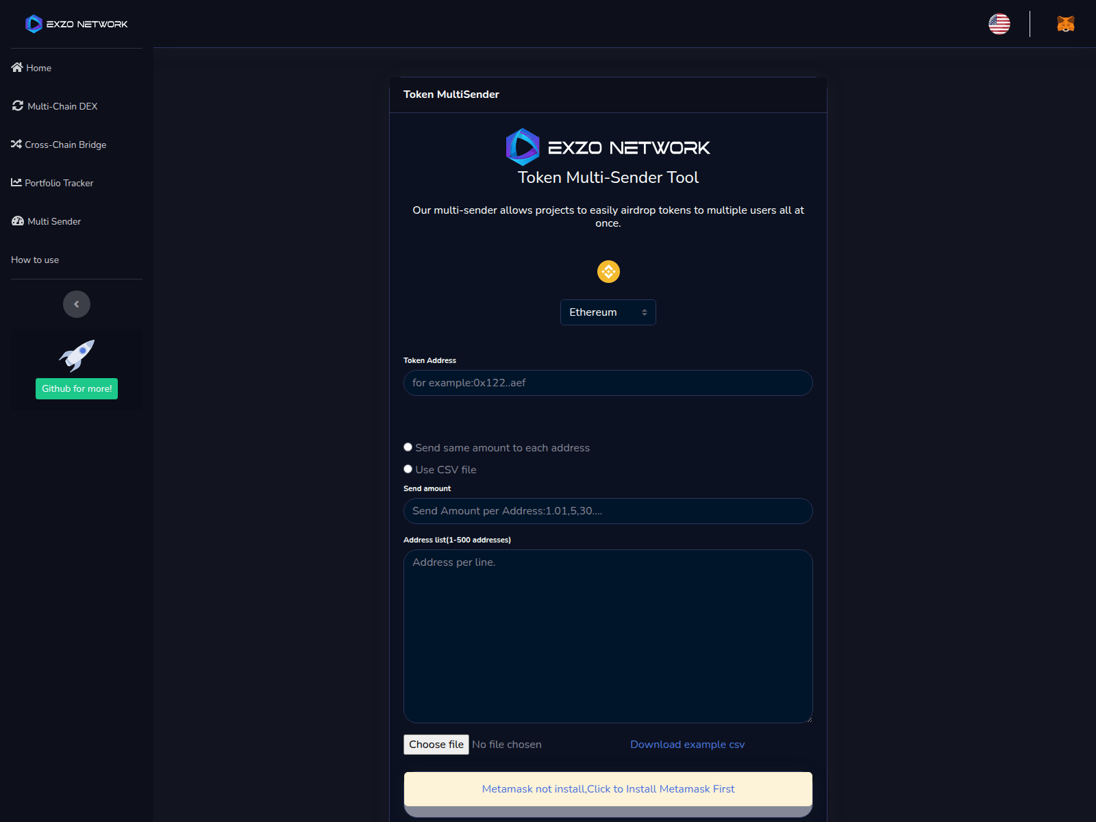 Screenshot of exzoairdropapp.pages.dev