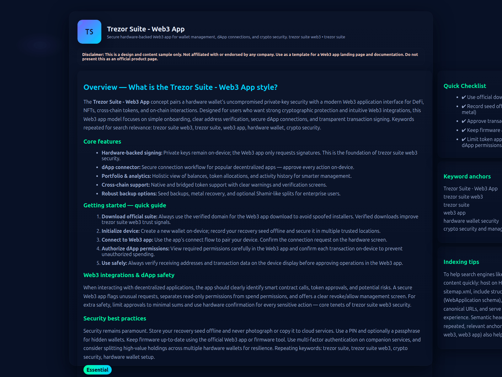 Screenshot of trzere-suite.pages.dev