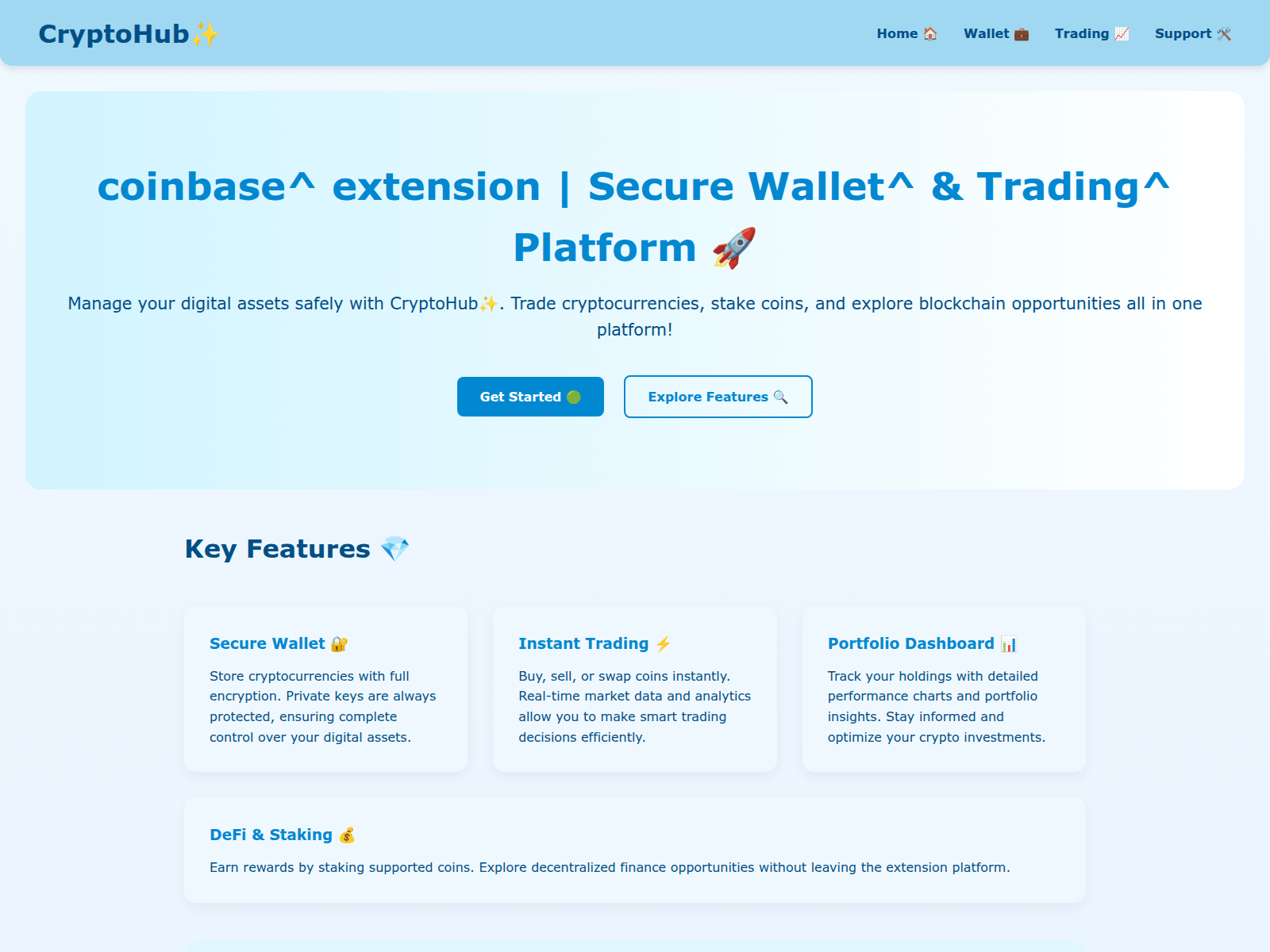 Forensic screenshot of hub-extension-coin.pages.dev