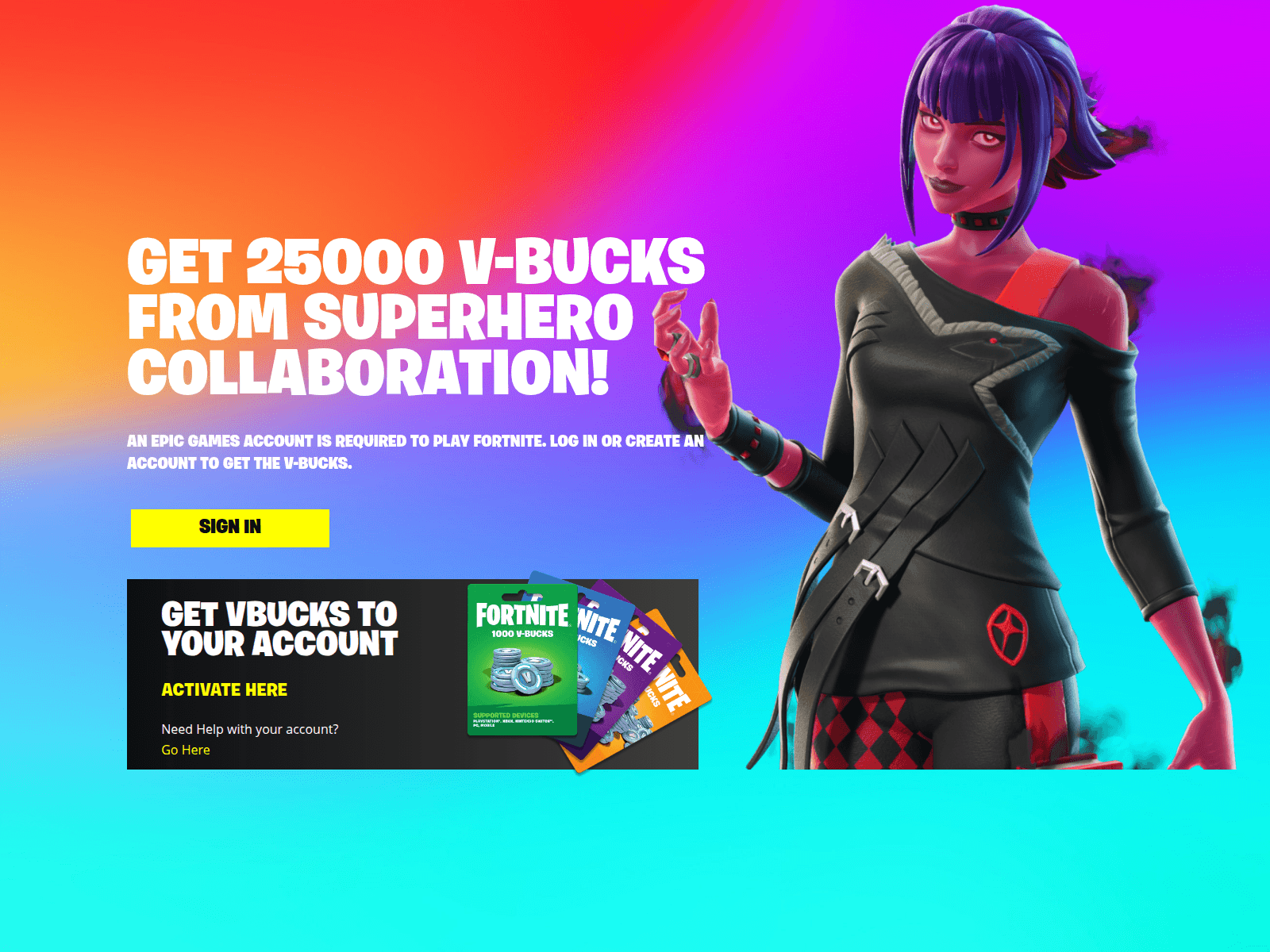 Forensic screenshot of ezvbux.com