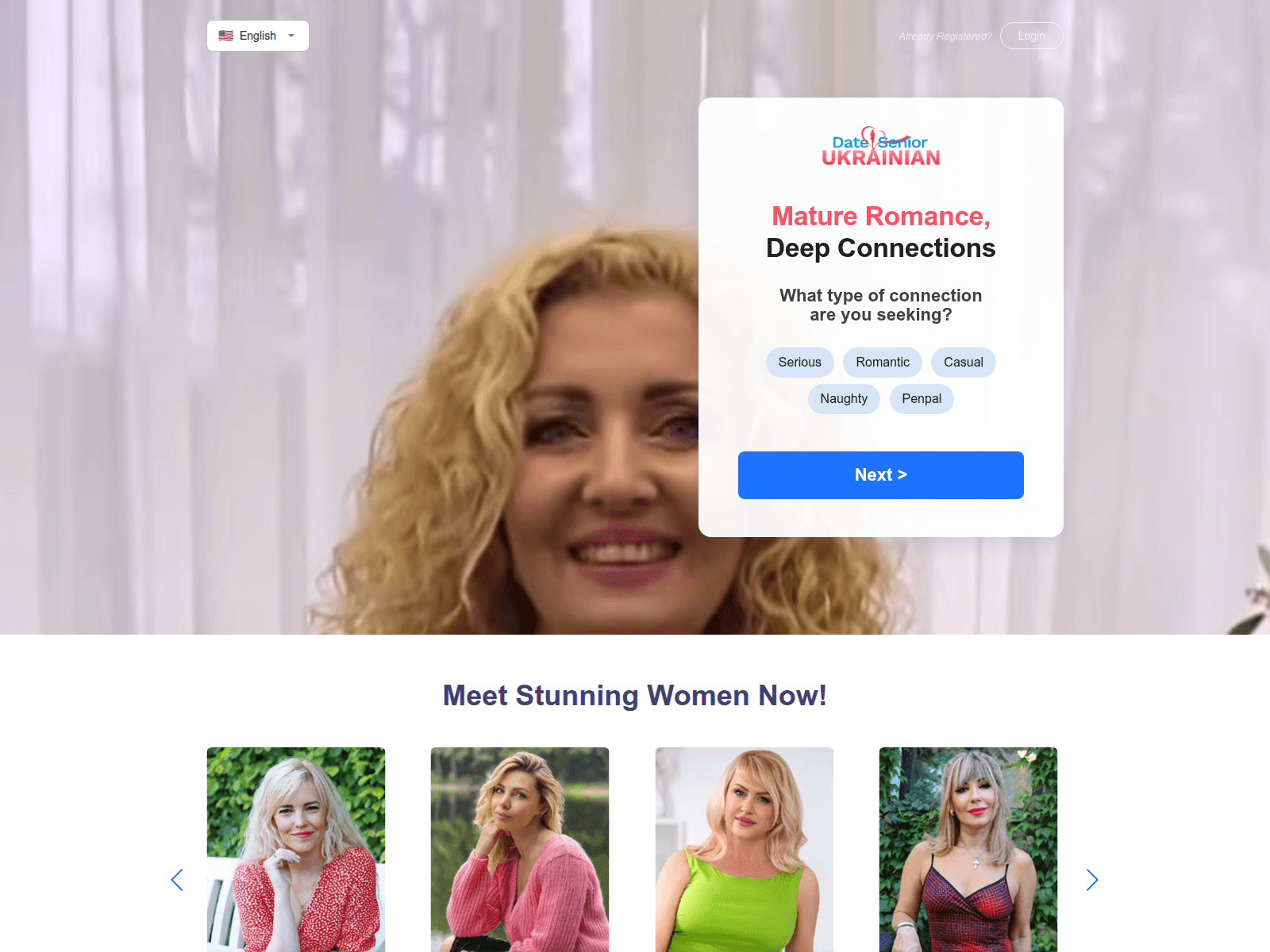 Screenshot of ua.dateseniorsuas.com