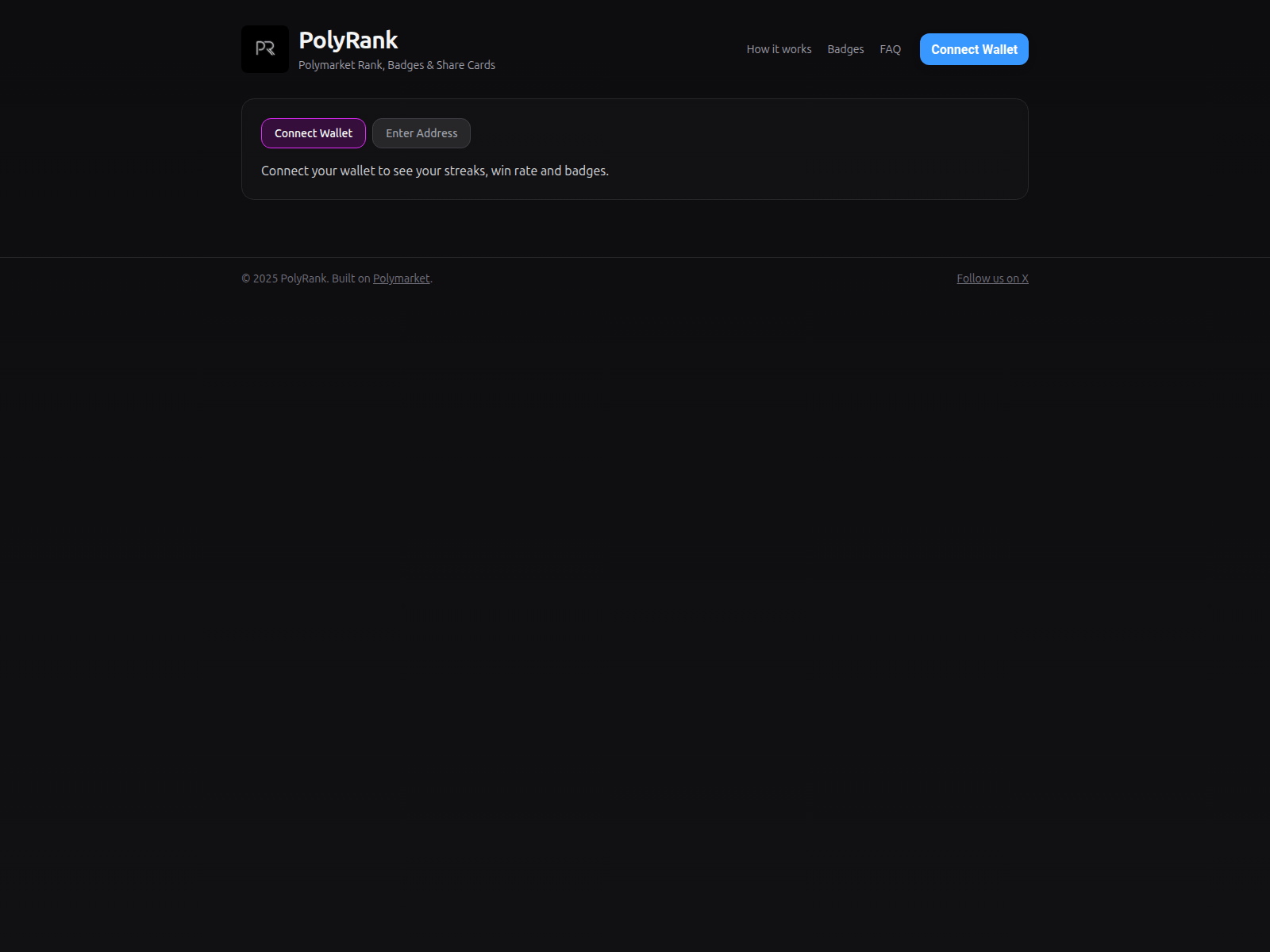 Forensic screenshot of polyrank.xyz