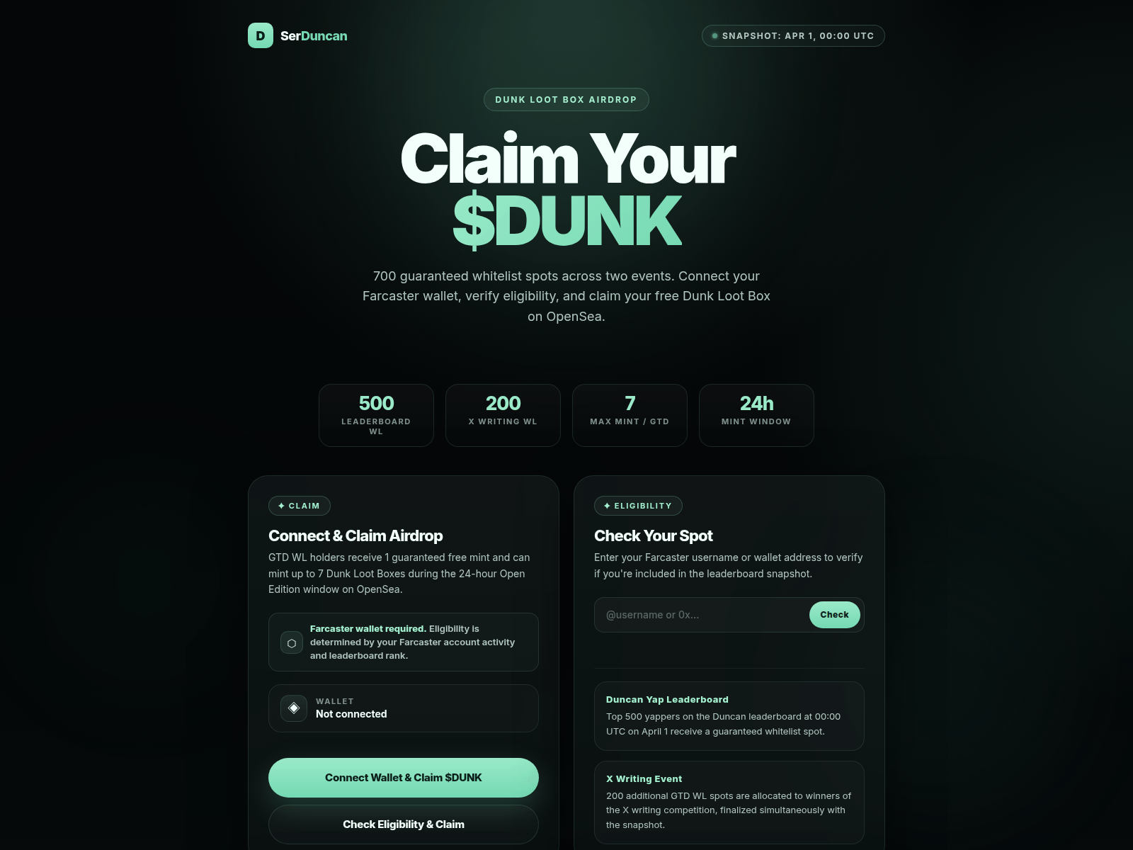 Screenshot of serduncan.xyz