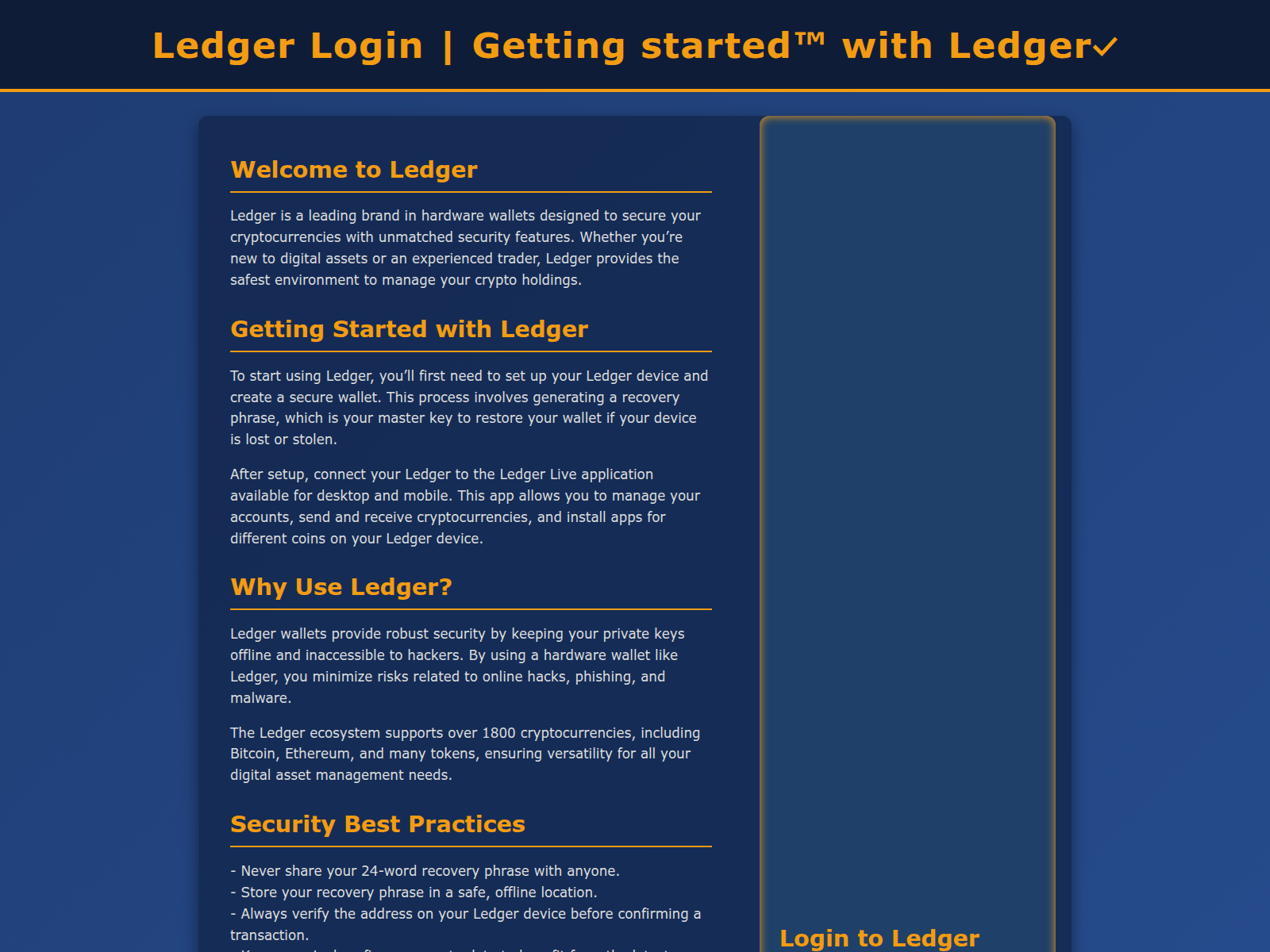 Screenshot of lexger--login.pages.dev