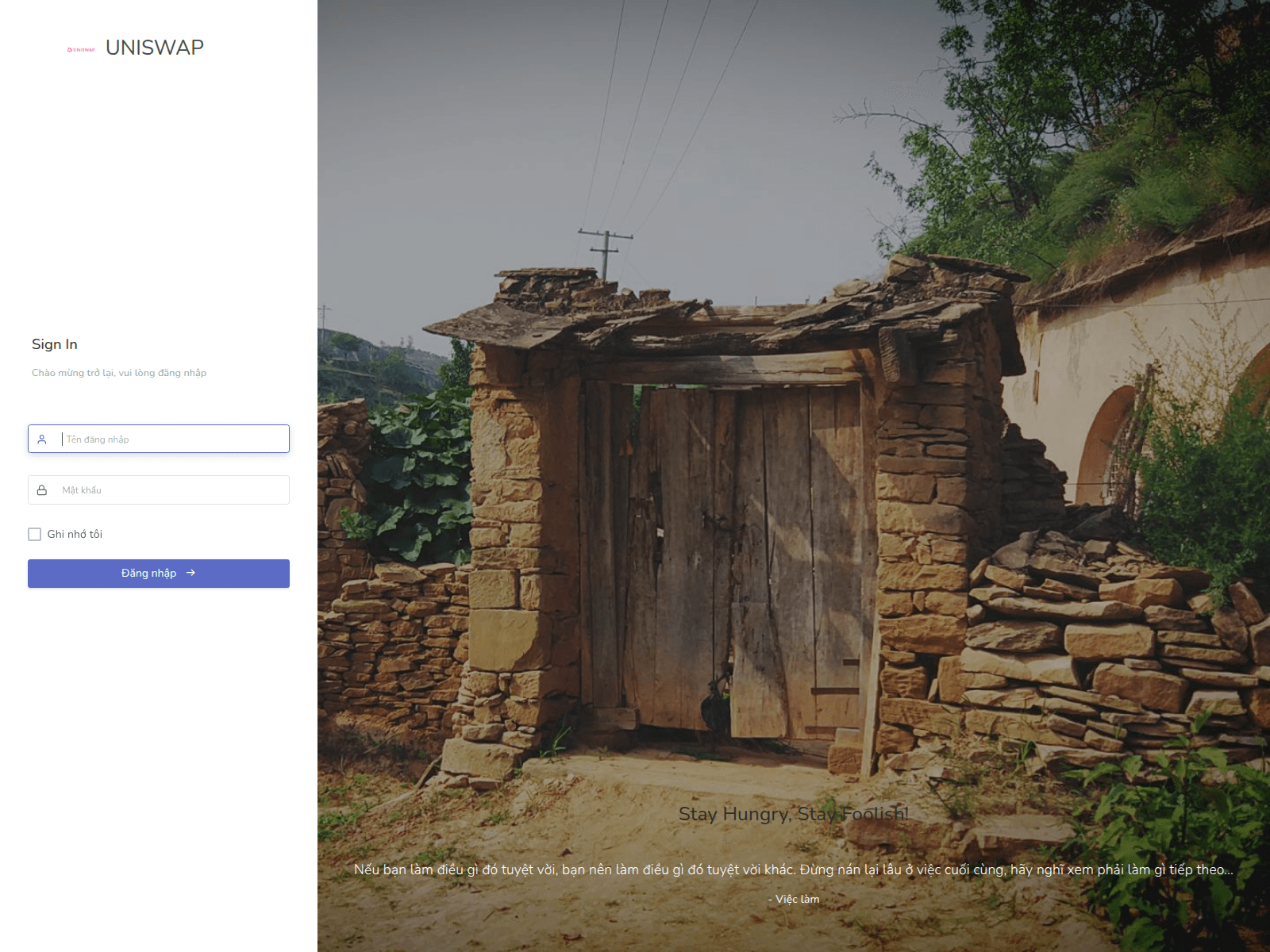 Forensic screenshot of admin.uniswap-invest.com