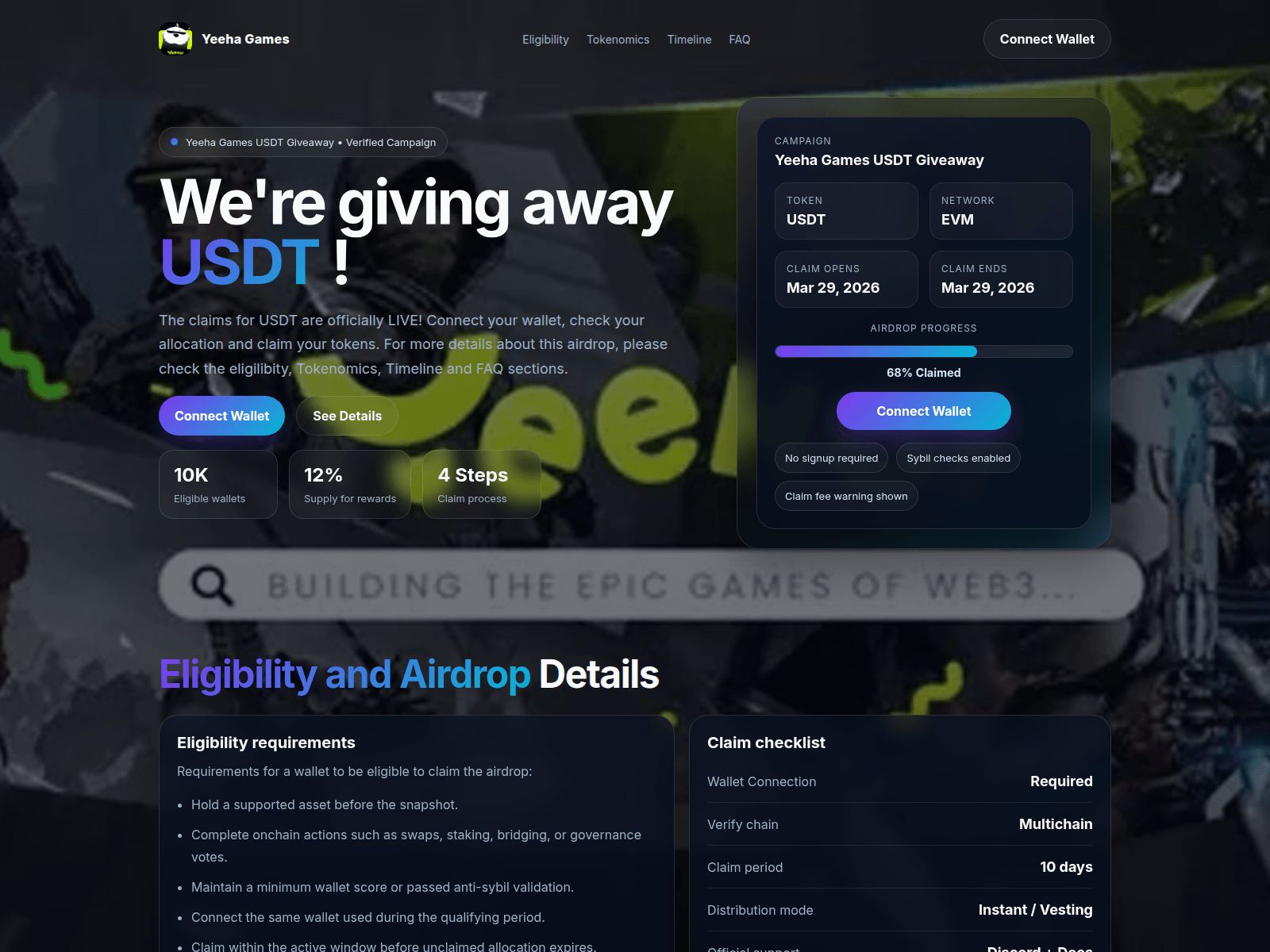 Forensic screenshot of yeehagames.info