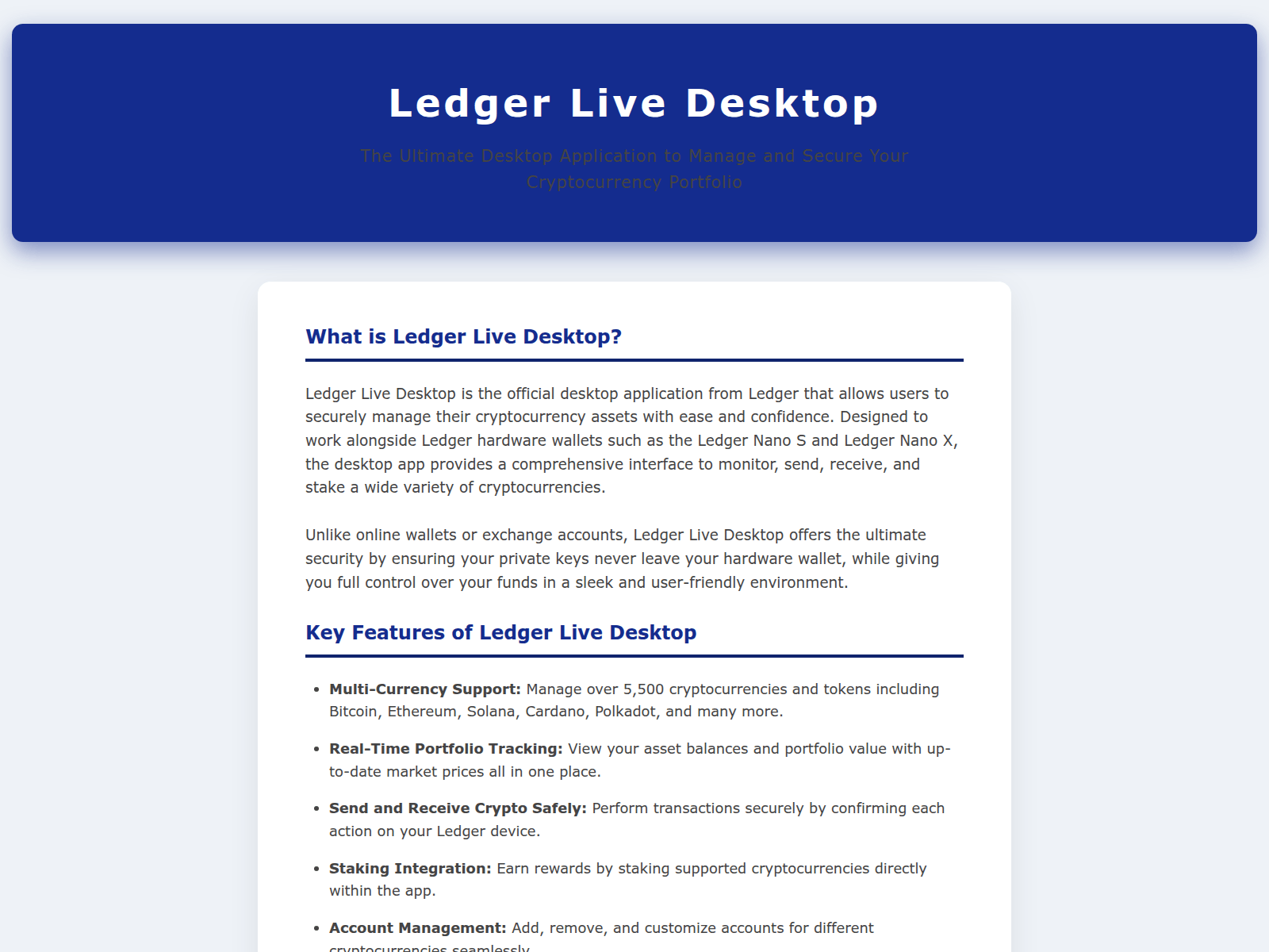 Screenshot of ledger-live-connect-home-desktop.pages.dev