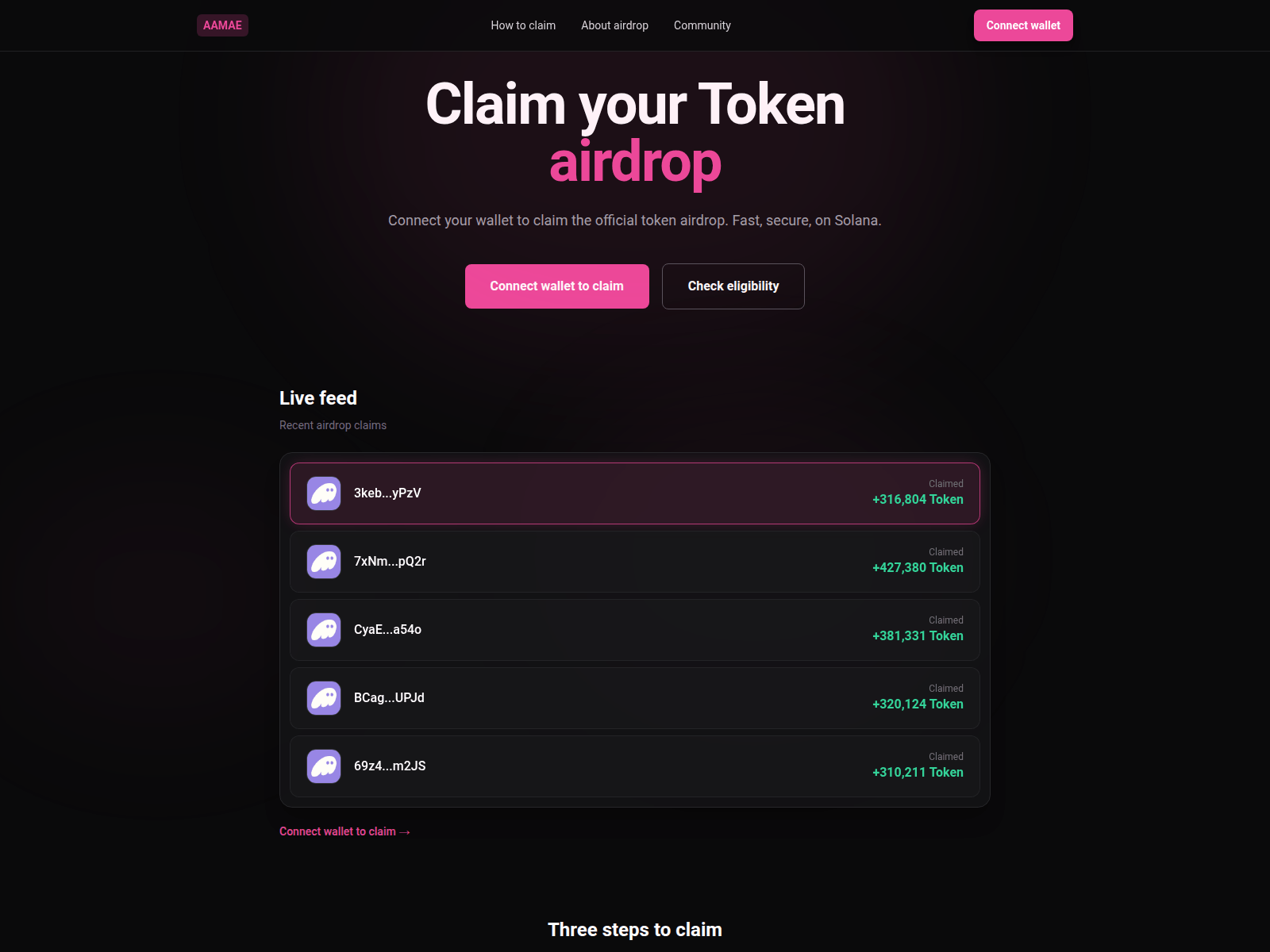 Screenshot of aamae.com