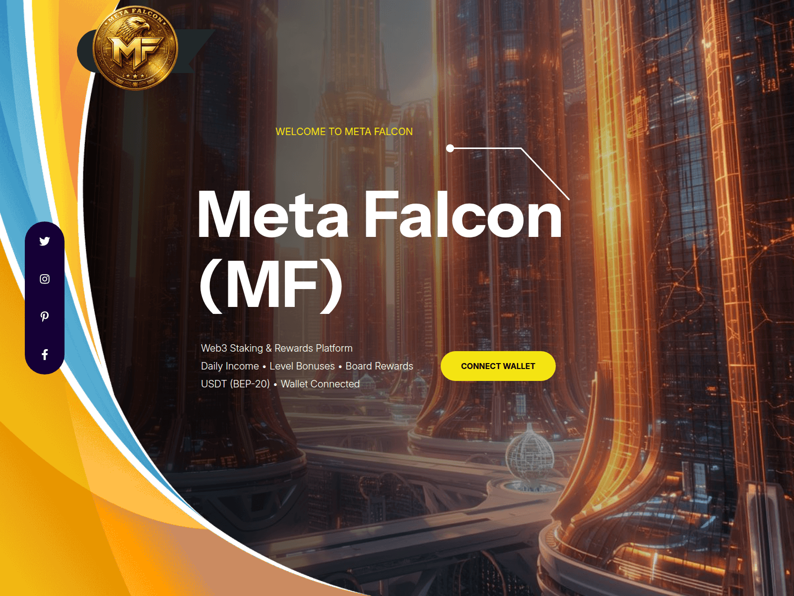 Screenshot of metafalcon.biz