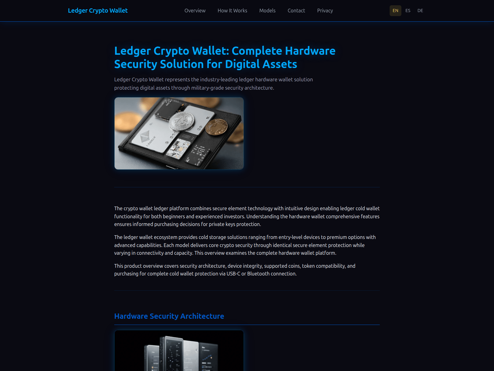 Forensic screenshot of ledger-crypto-wallet.org