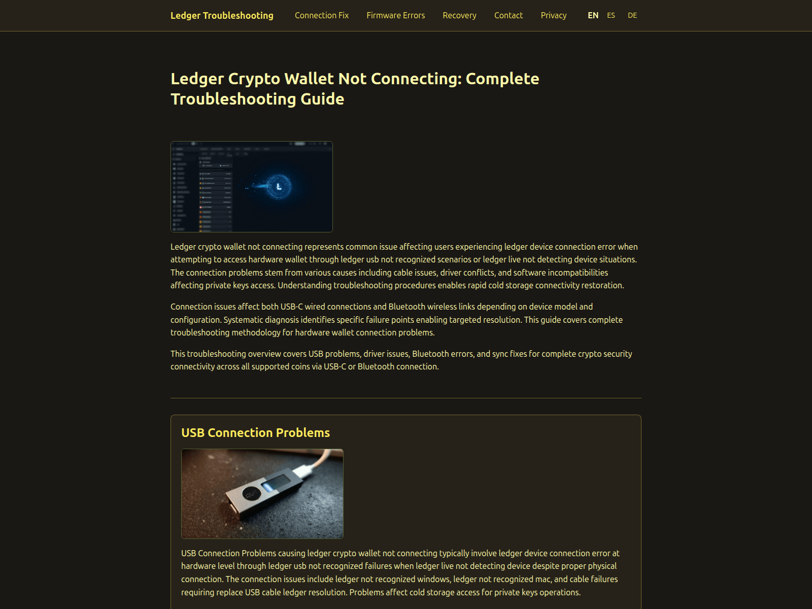 Forensic screenshot of ledger-crypto-wallet-connect.com