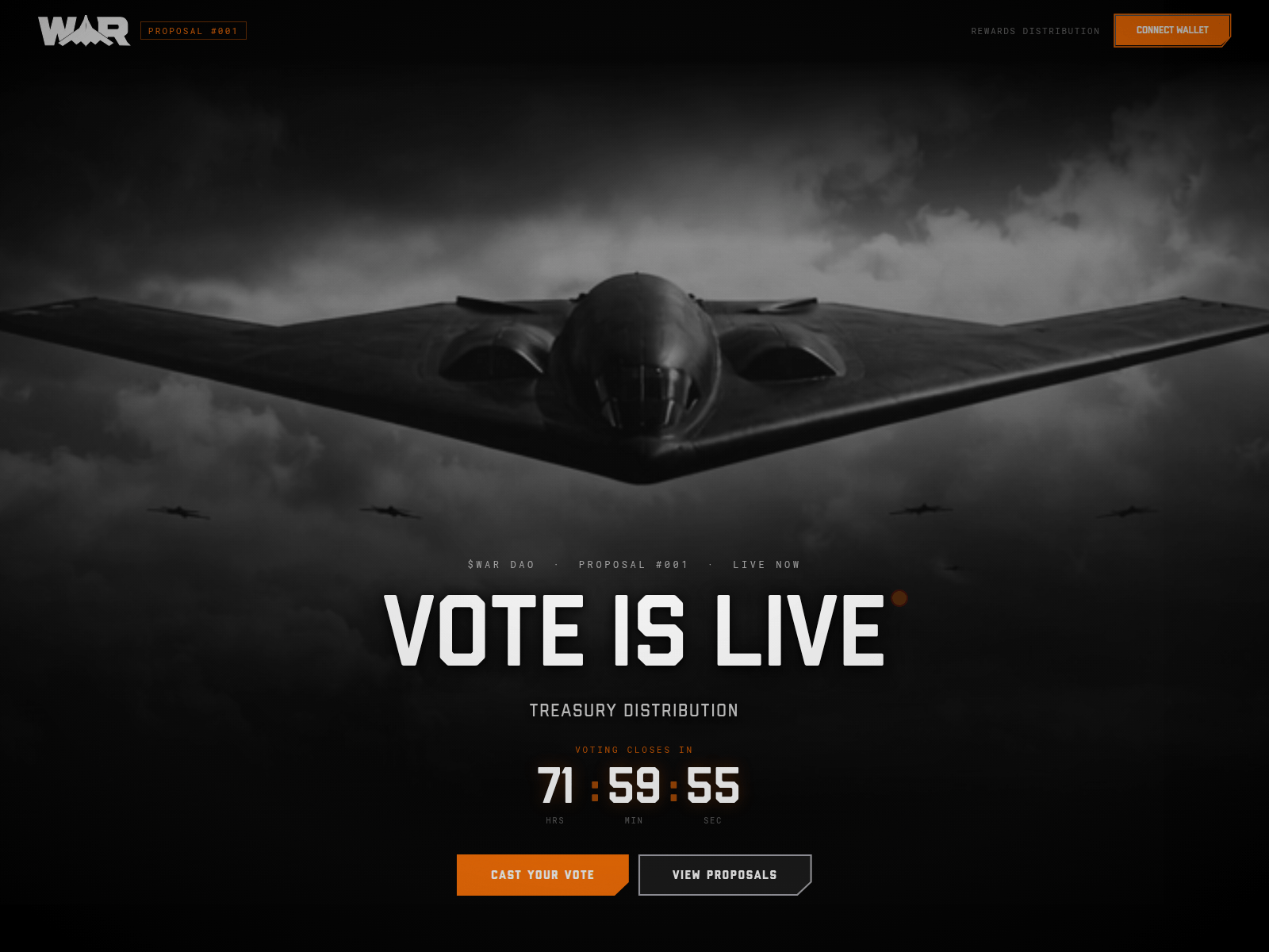 Screenshot of waronusd1-vote.com