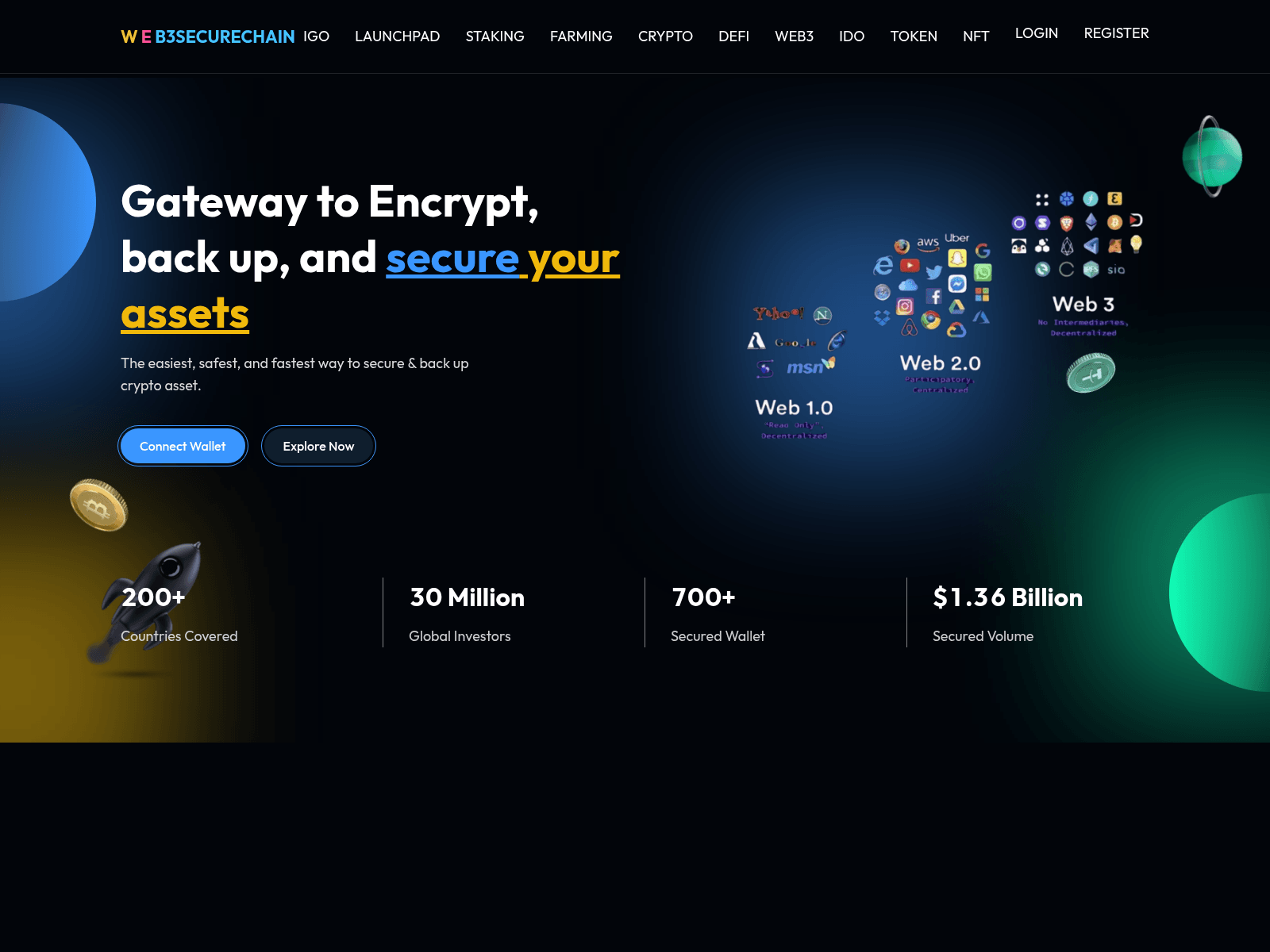 Screenshot of web3securechain.com