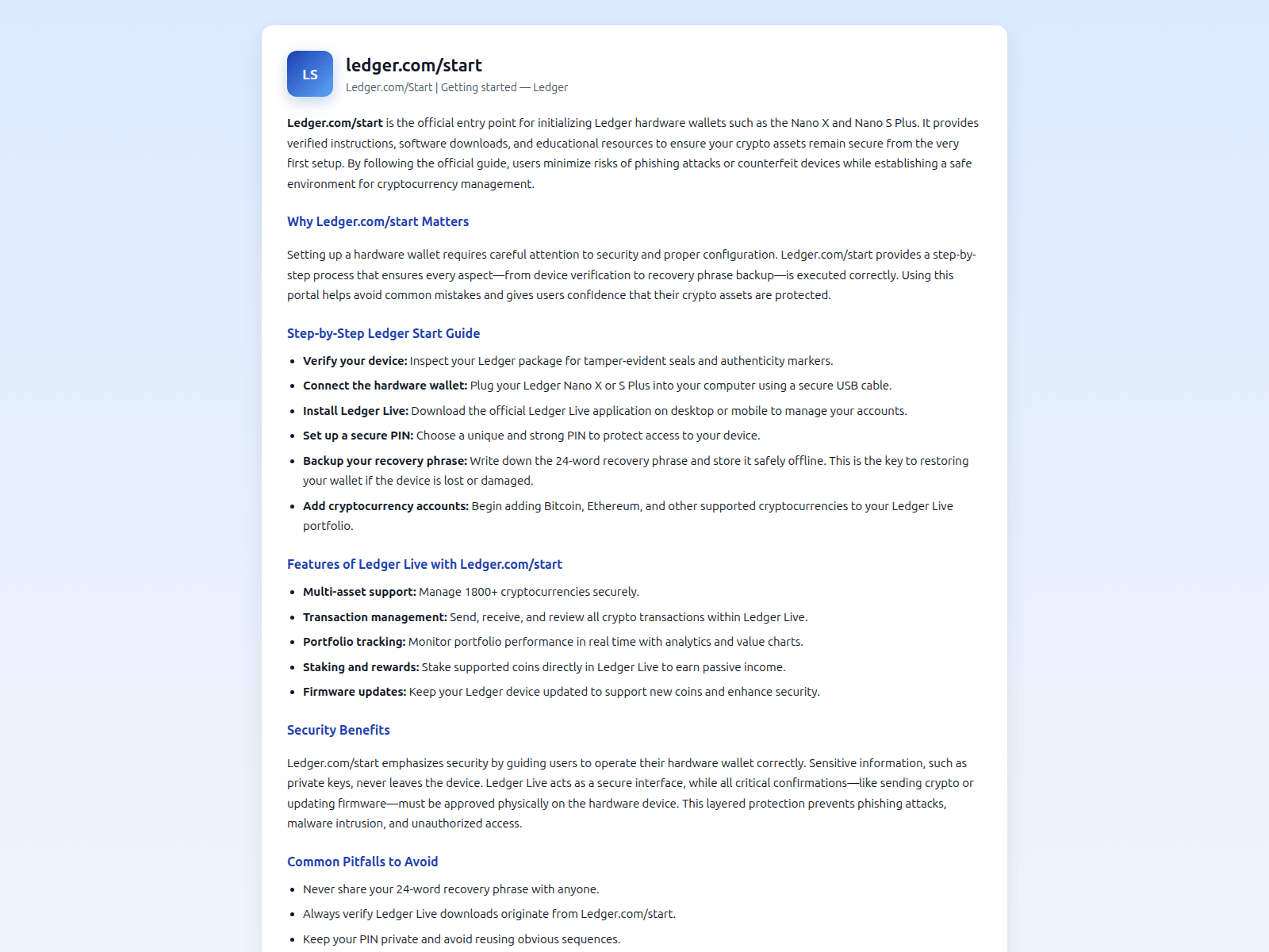 Forensic screenshot of ledgercoim-start.pages.dev