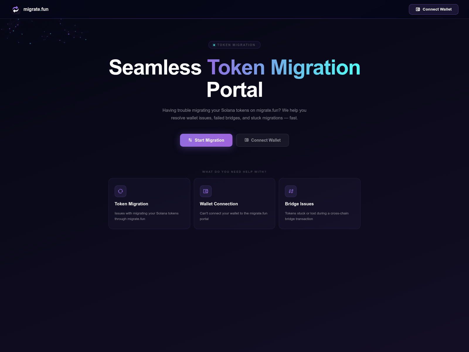 Forensic screenshot of funmigrate.com