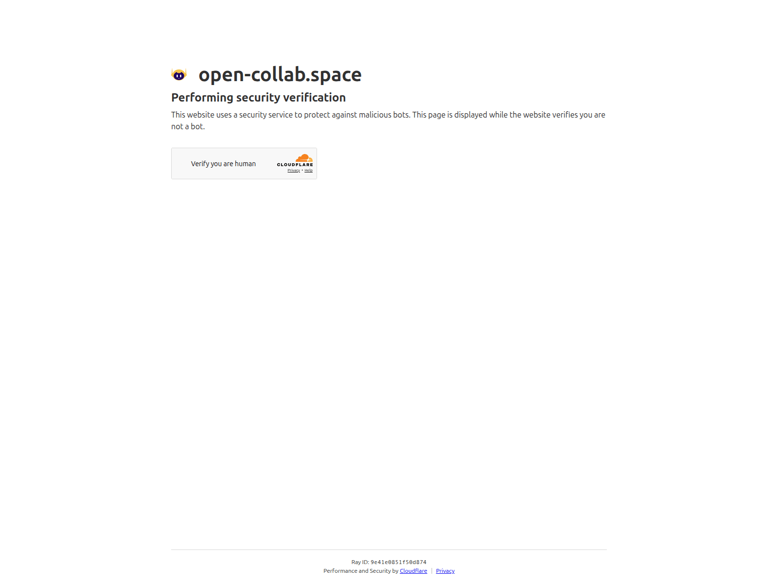Screenshot of open-collab.space