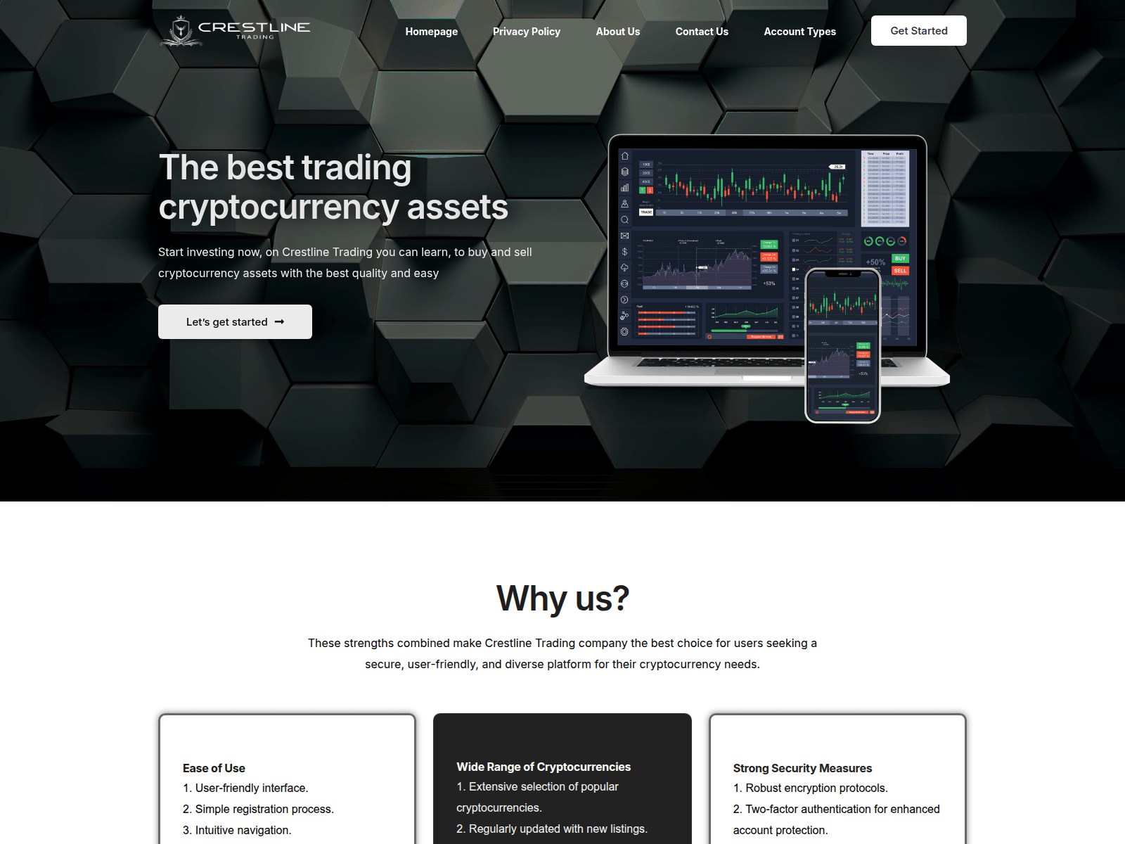 Screenshot of crestline.finance