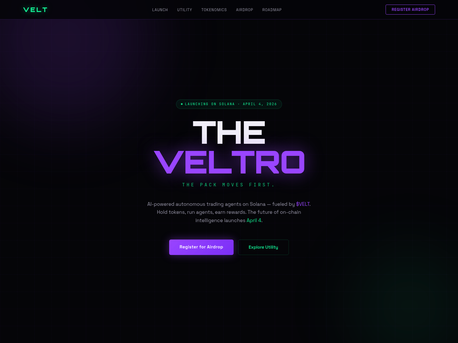Screenshot of veltrosol.xyz