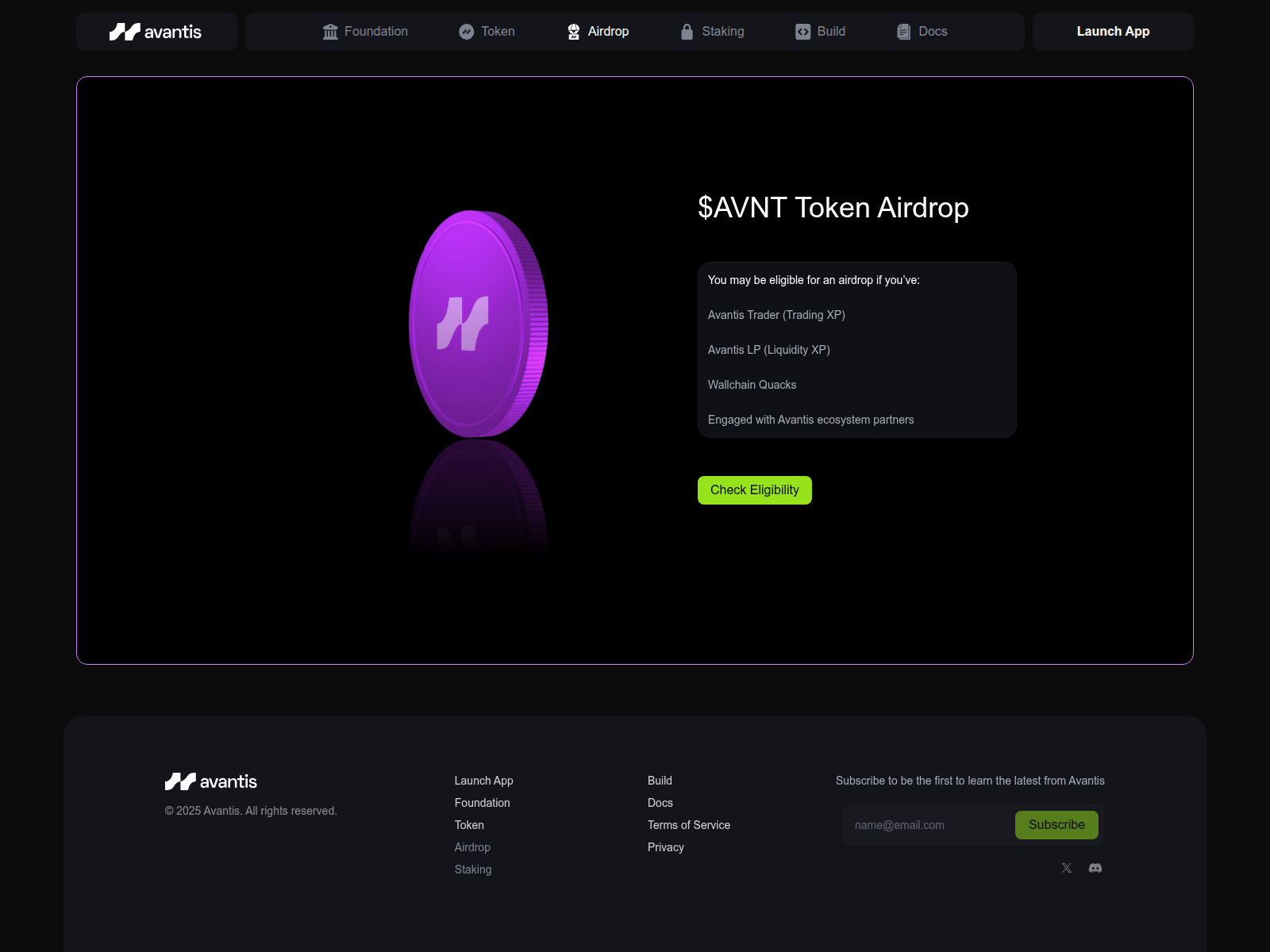 Screenshot of claim.avantisf.icu