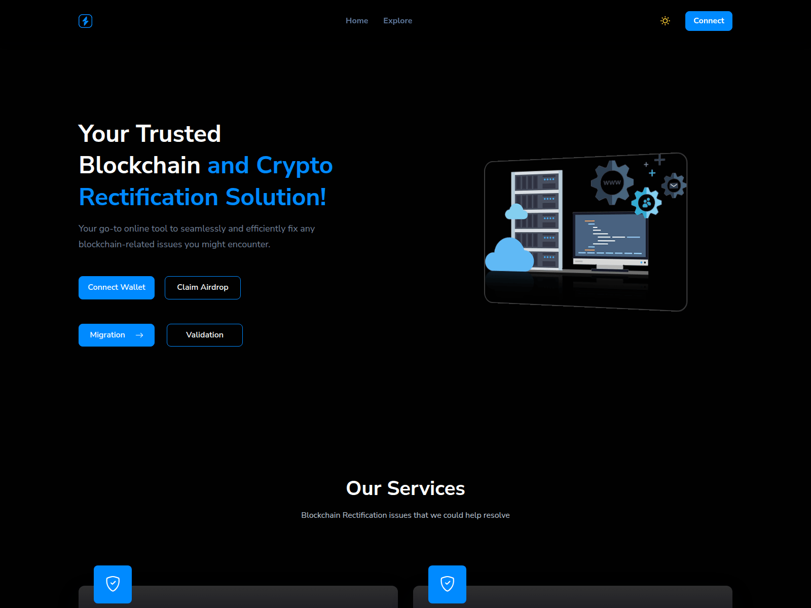 Screenshot of accessnodes.xyz