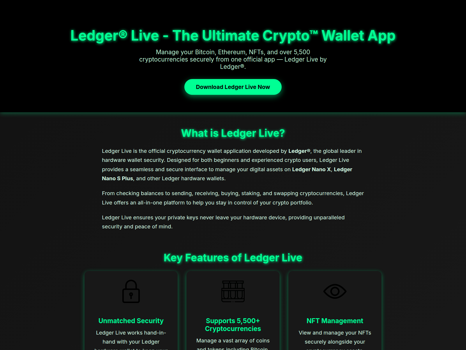 Screenshot of setup-ledge.pages.dev