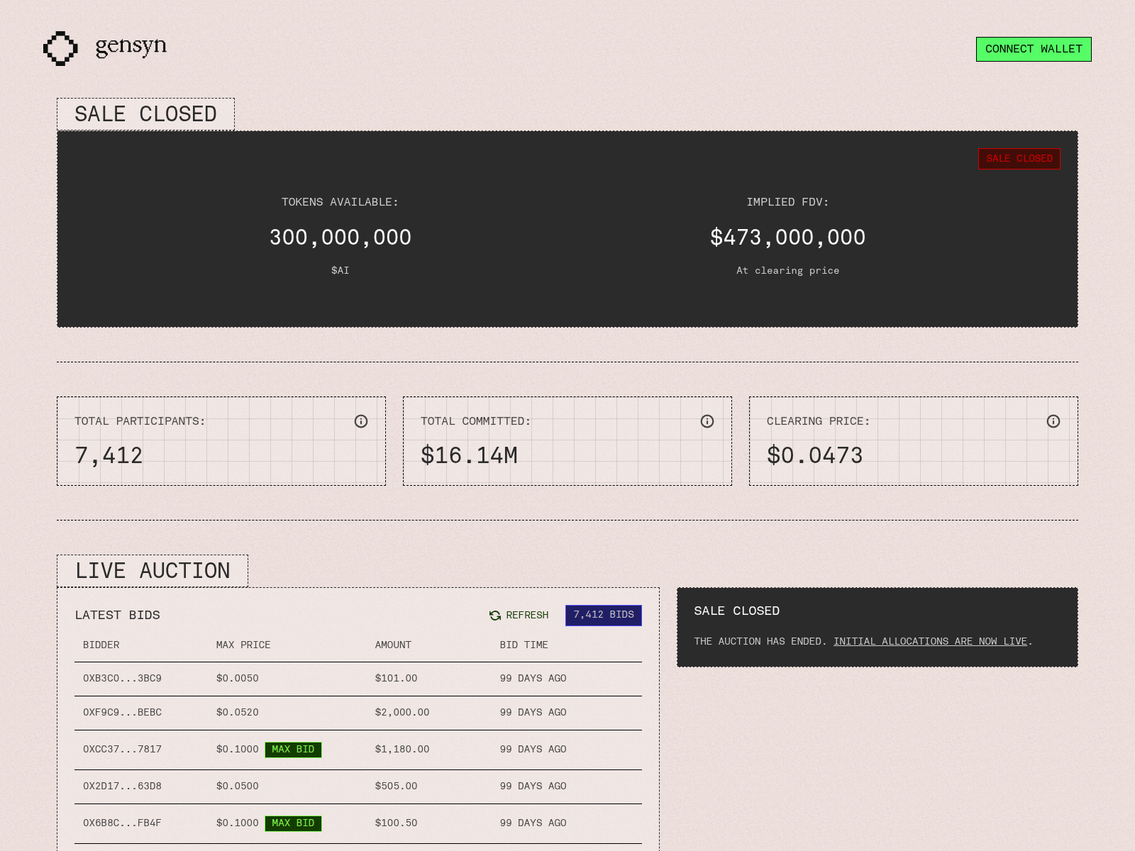 Screenshot of public-sale-page.pages.dev