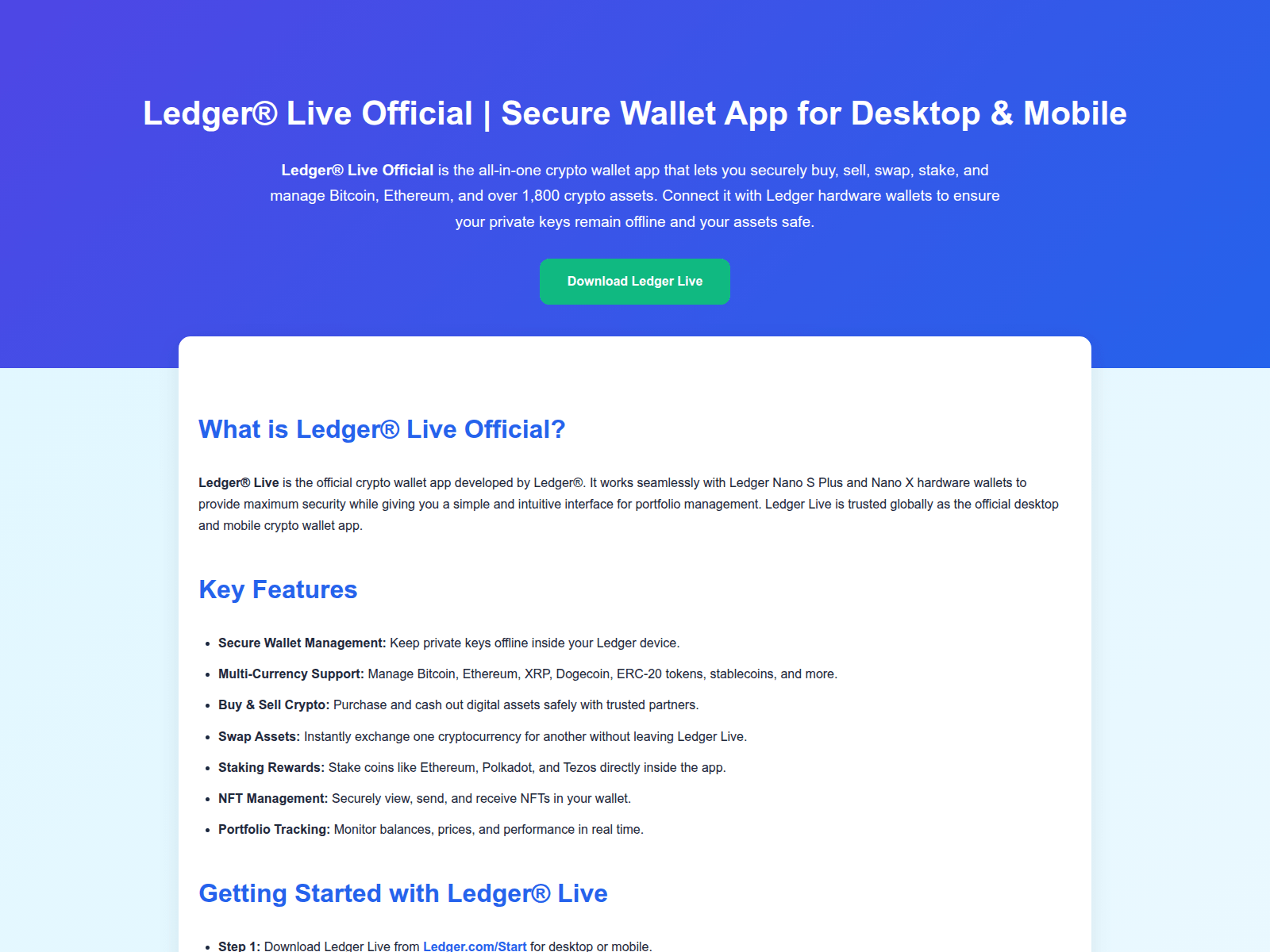 Screenshot of support-ledgerlive-en.pages.dev
