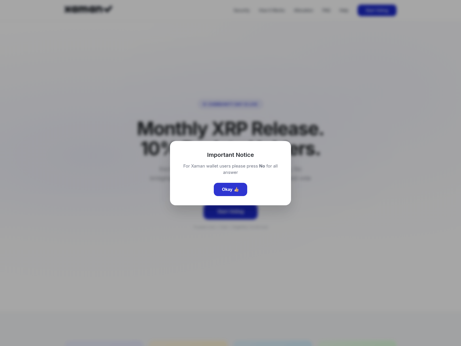 Screenshot of xaman-aiiocations.xyz
