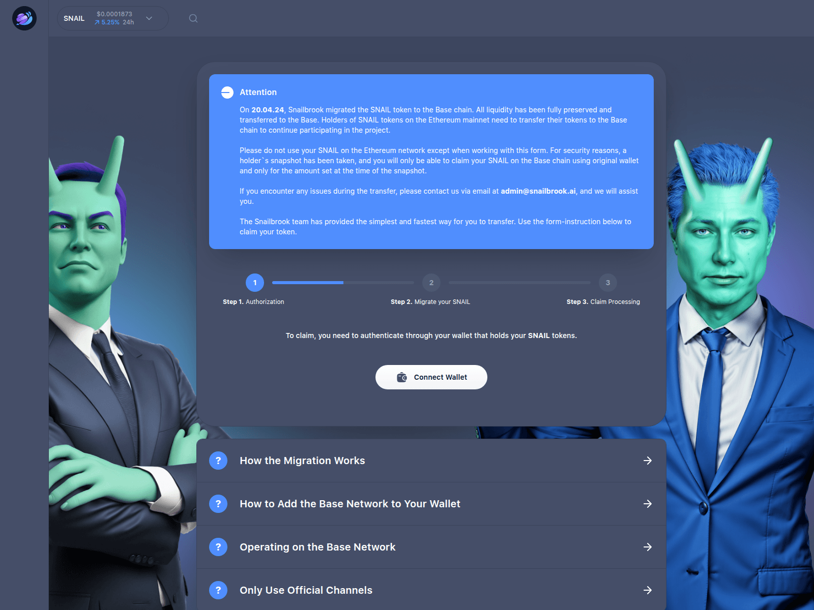 Screenshot of snailbrookwhitelist.pages.dev