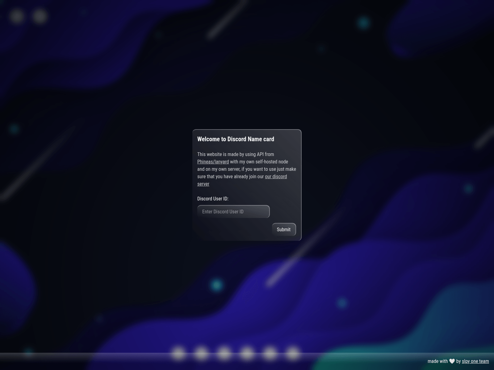 Screenshot of discord-id-react.pages.dev